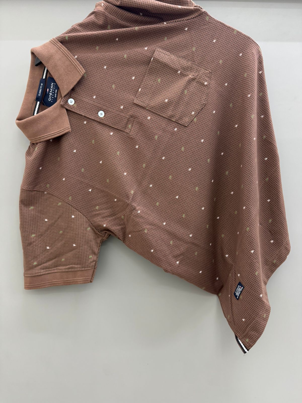 Brown Polo T-shirts With Pocket