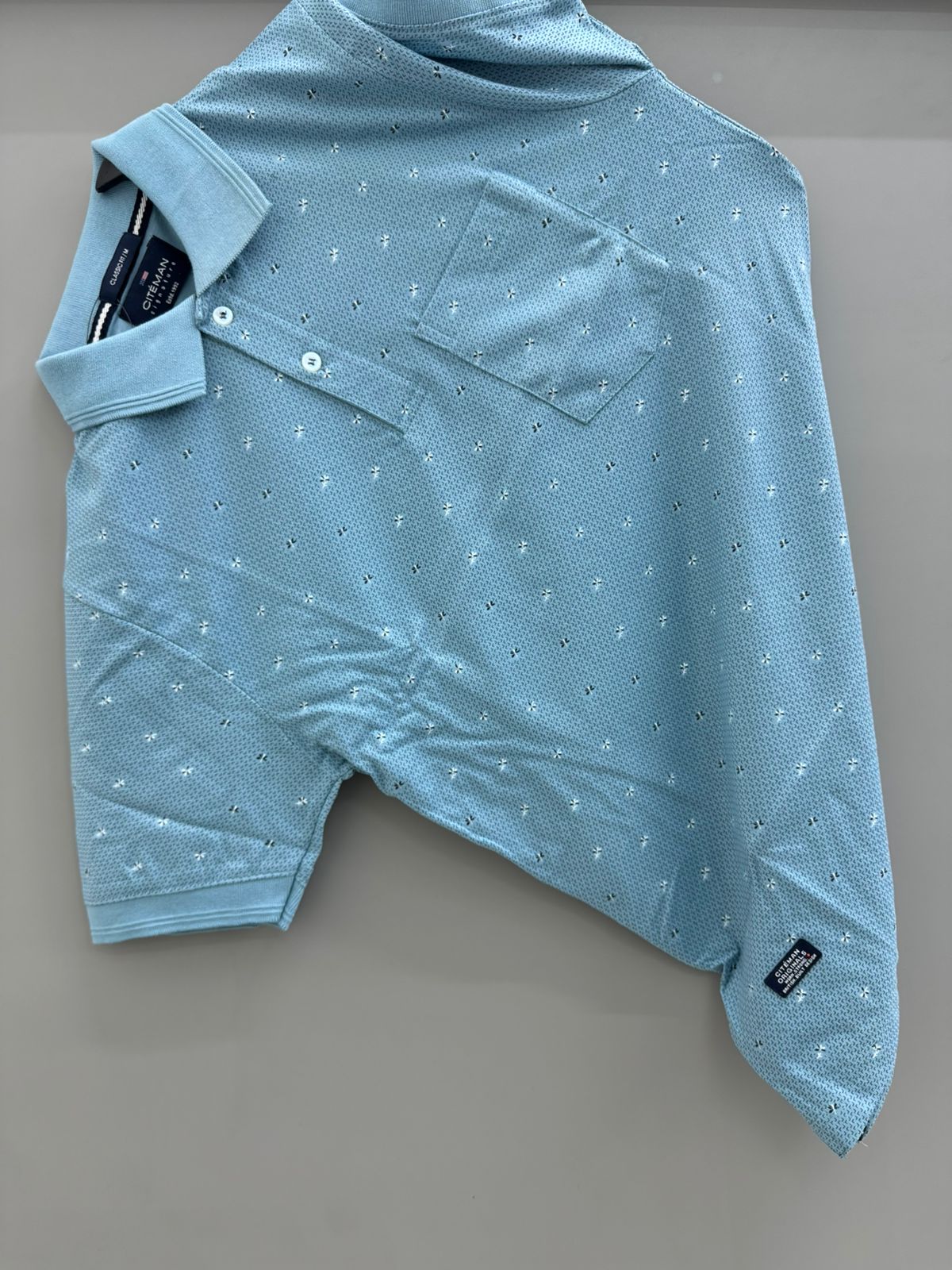 Green Polo T-shirts With Pocket