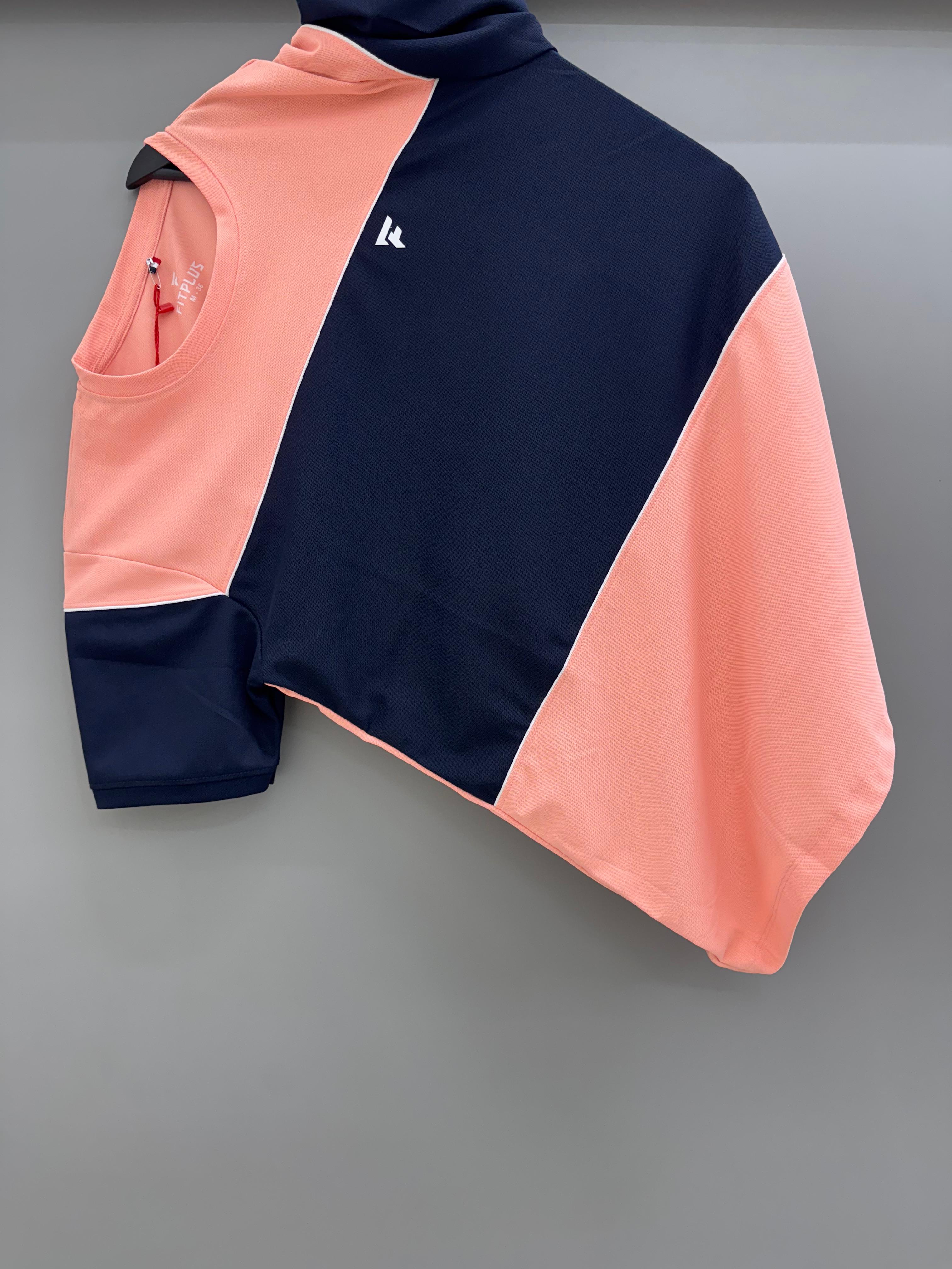 Round Neck Pink Blue T-shirts