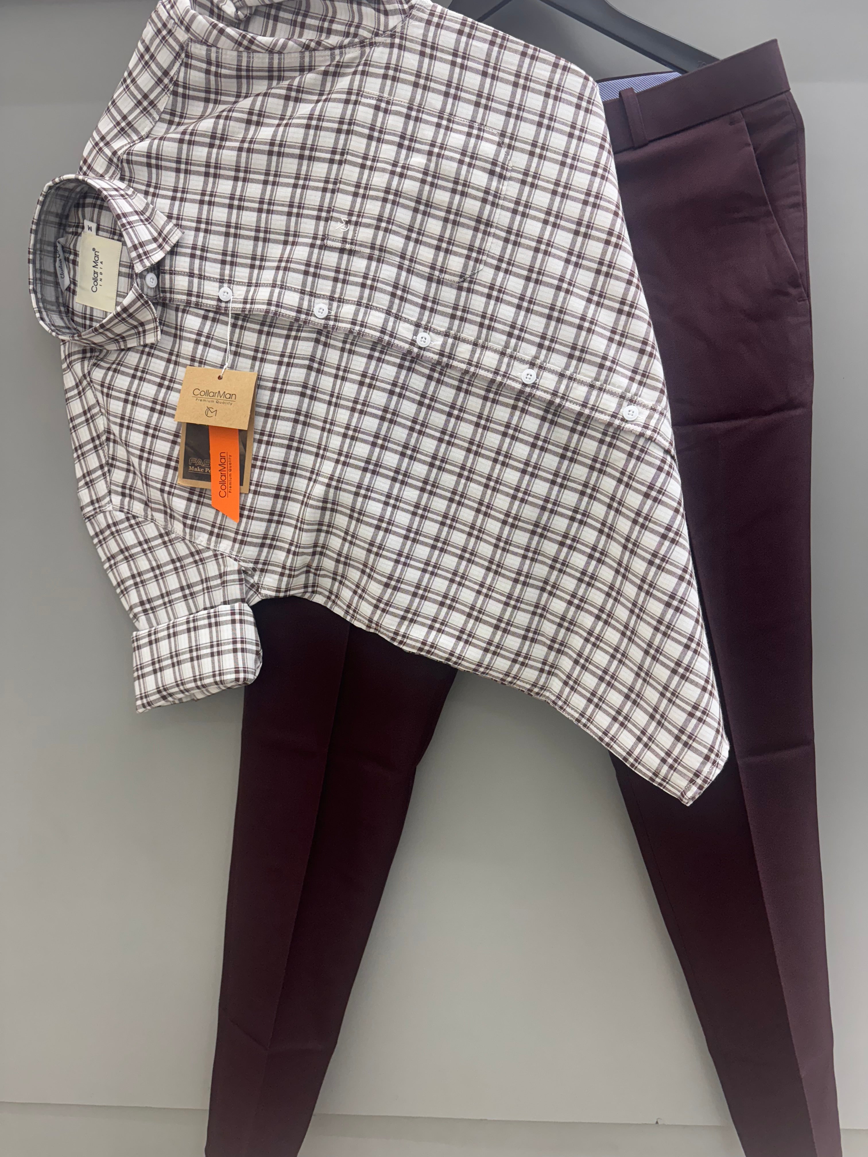 Check Shirt With Trouser pant