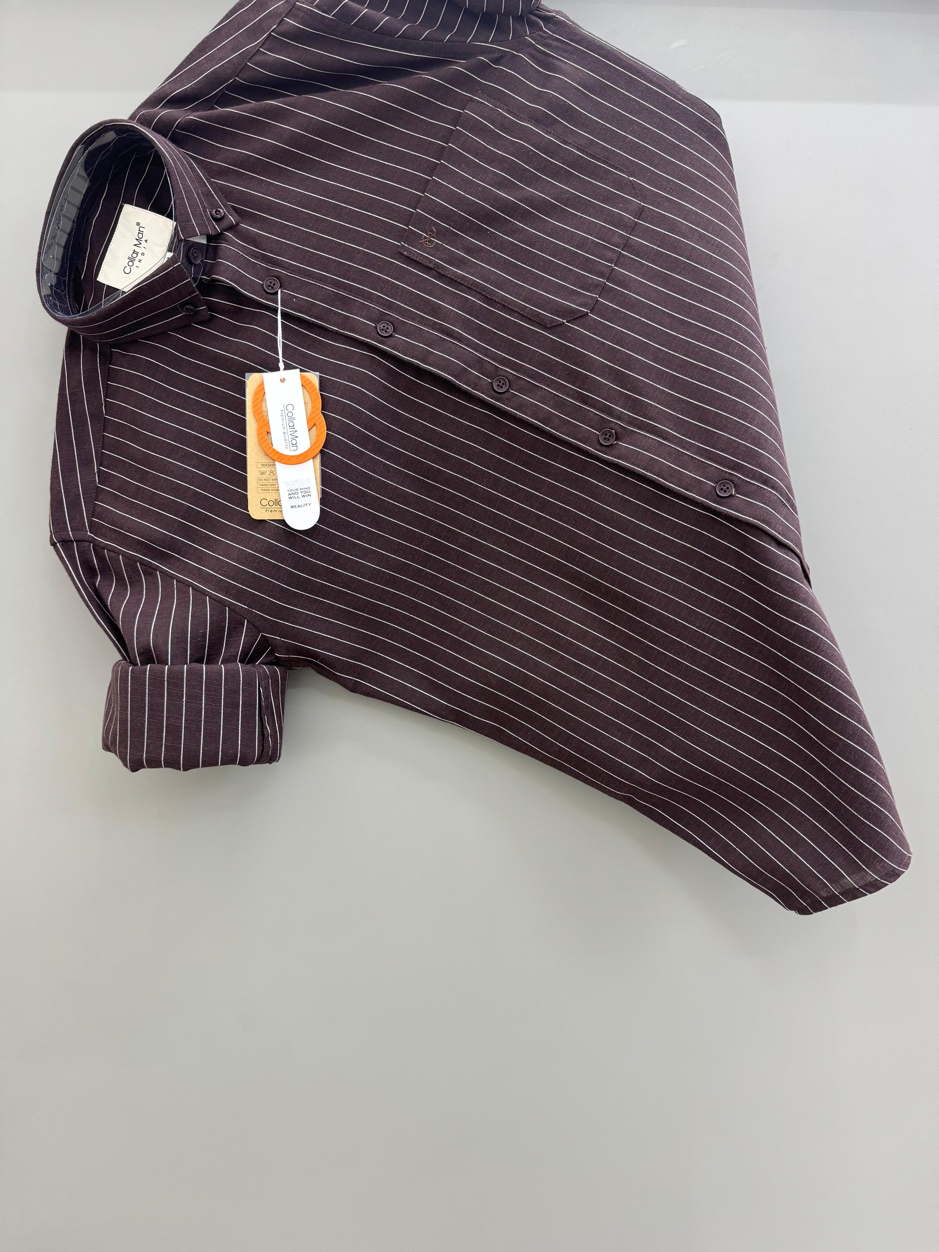 Brown Strip Shirt
