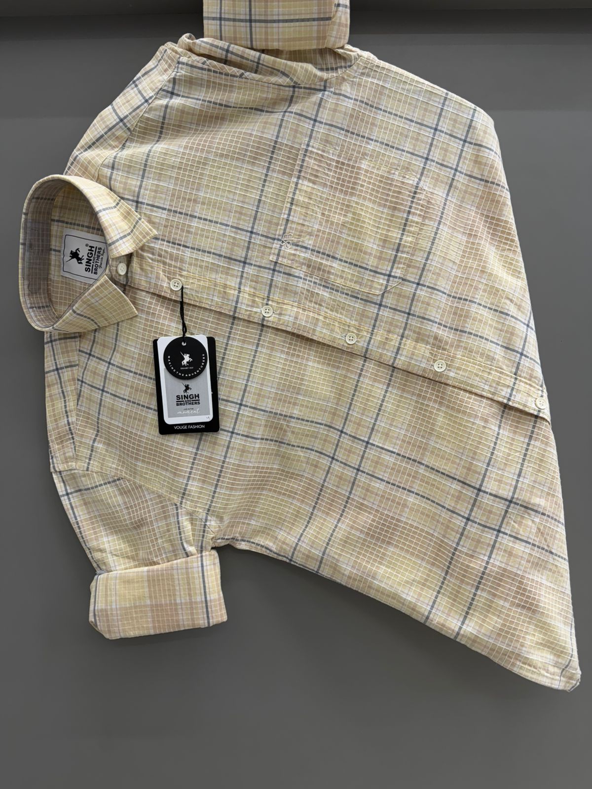 Yellow Check Shirt