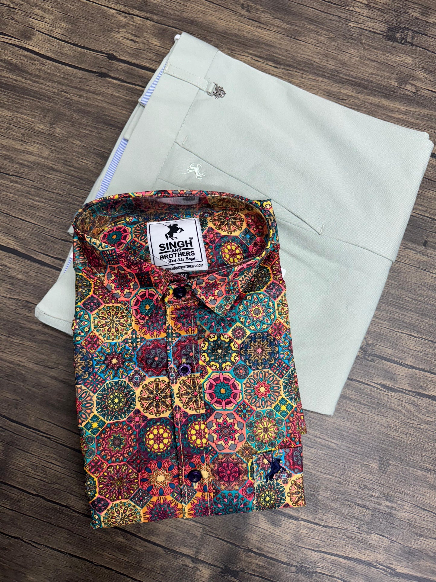 Printed Shirt with Trouser Pant (Combo)