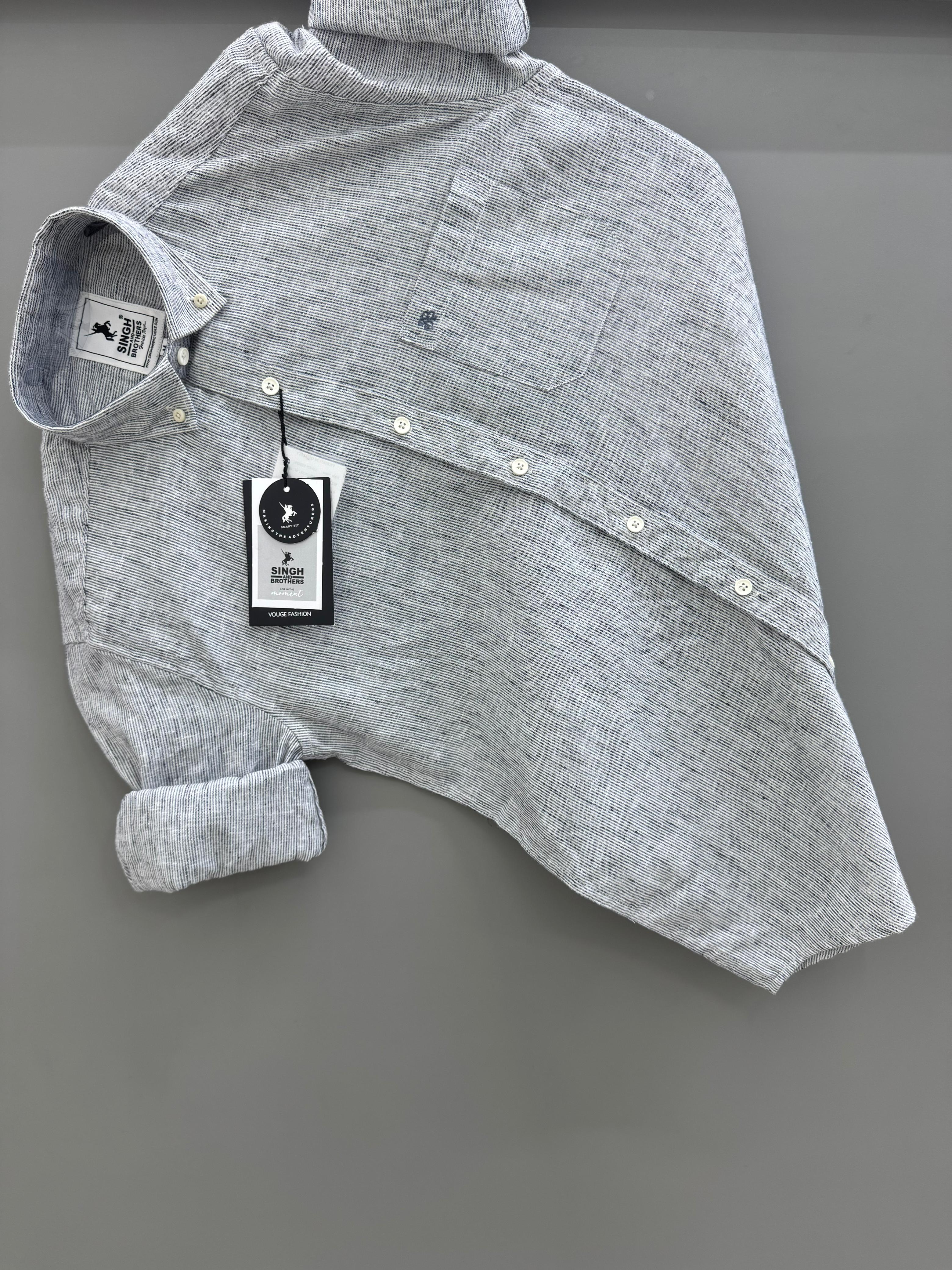 Light Grey Strip Shirt