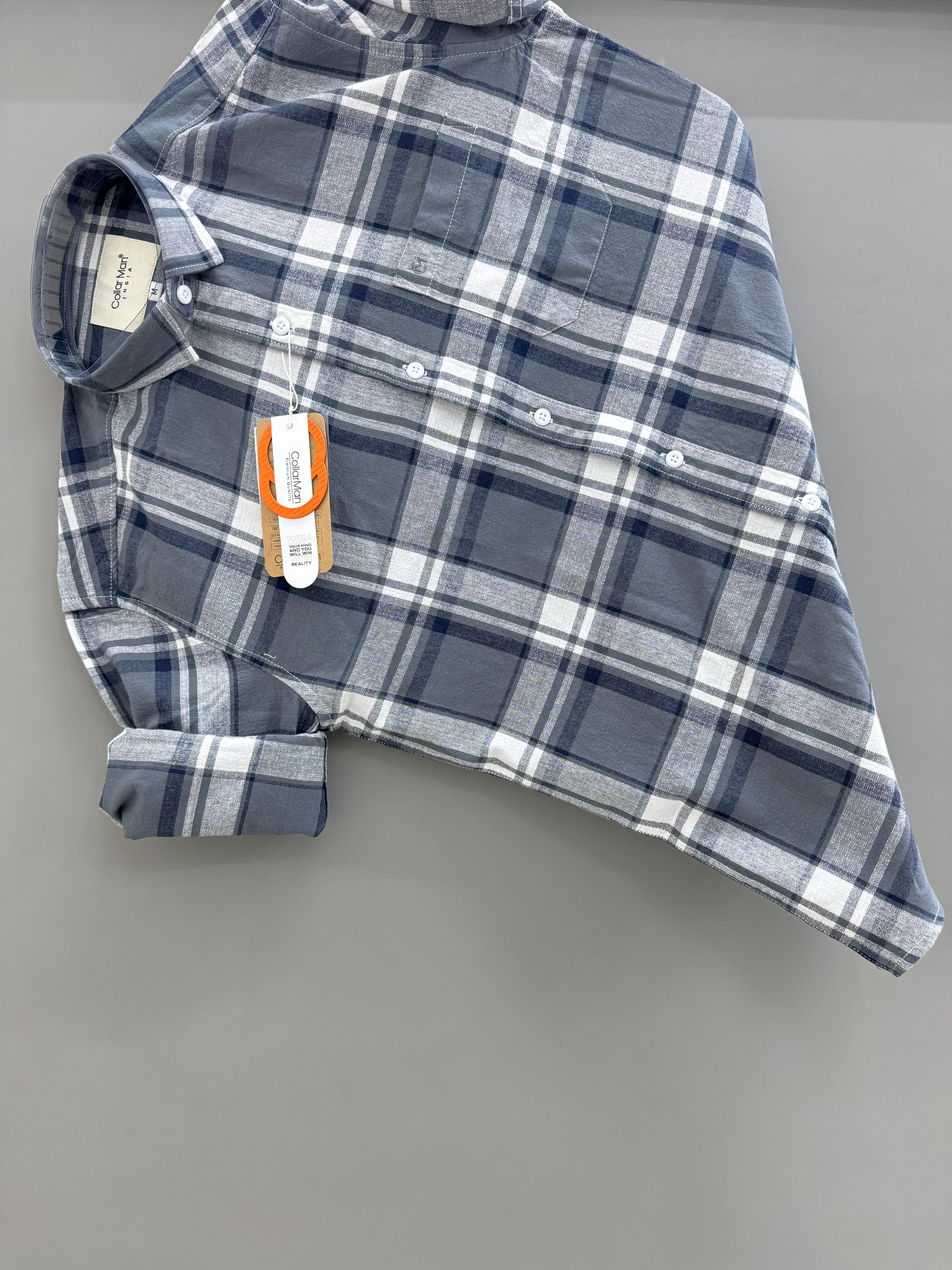 Dark Grey Check Shirt