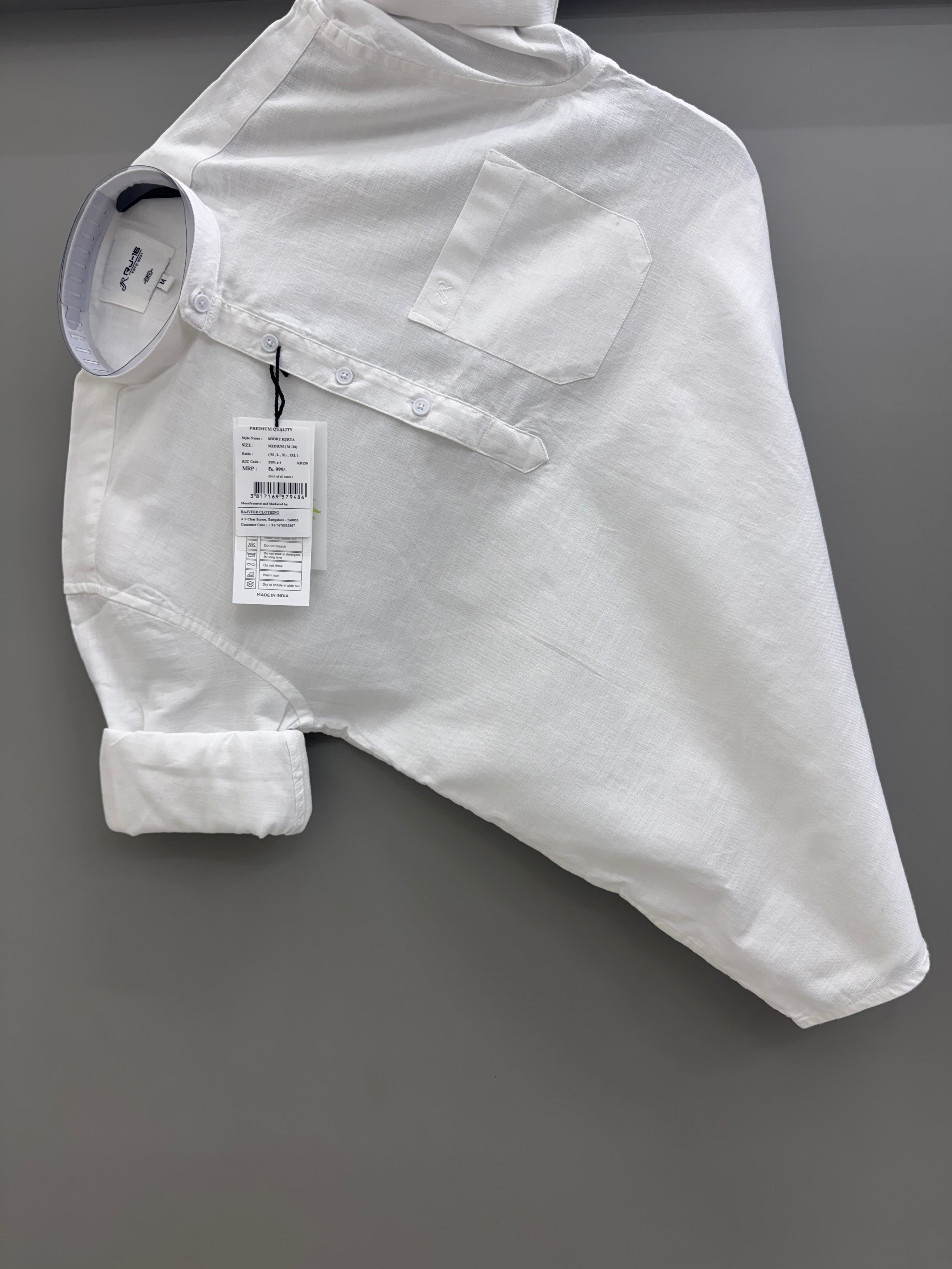 White Short Kurta