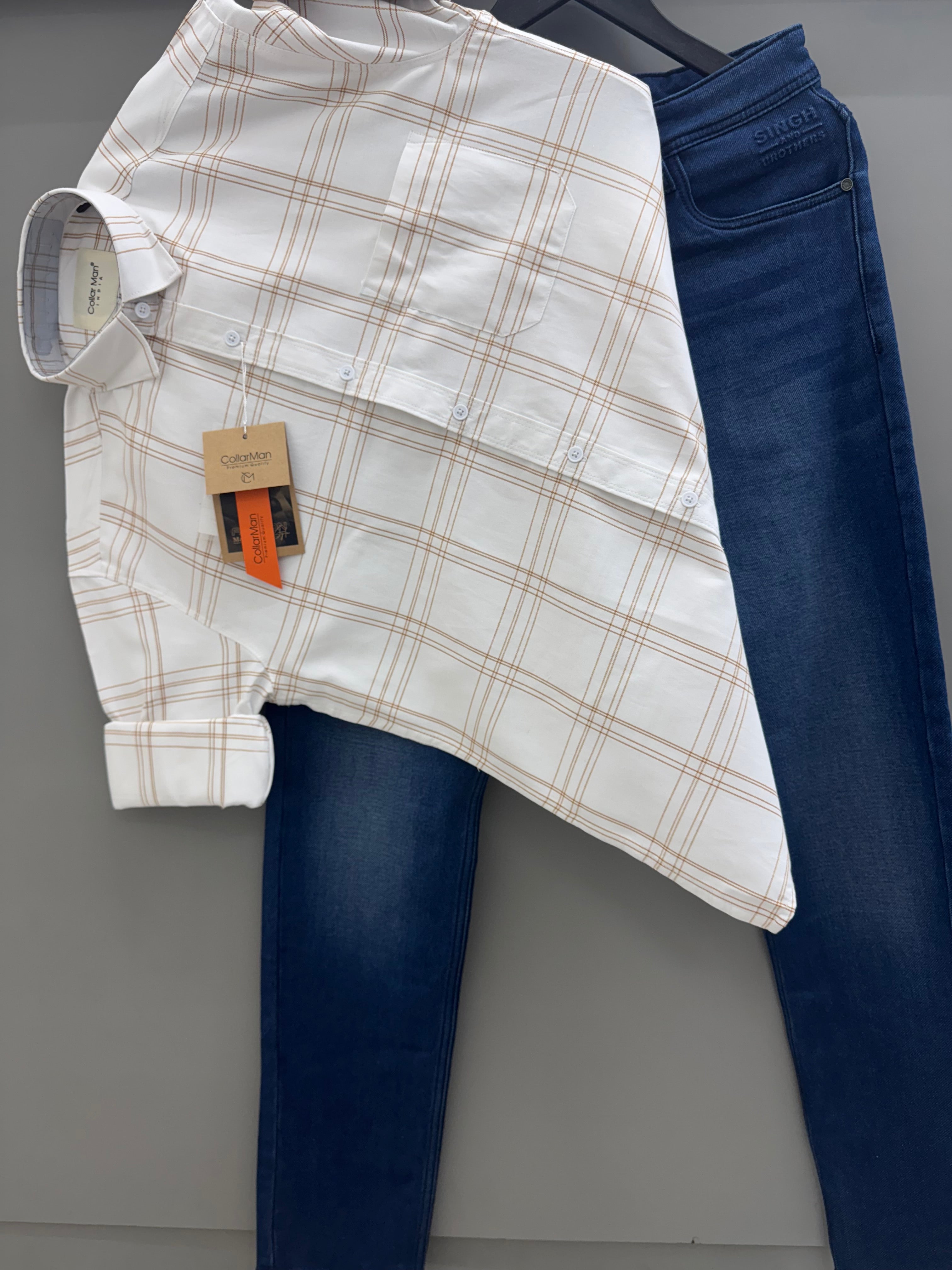 Check Shirt With jeans pant