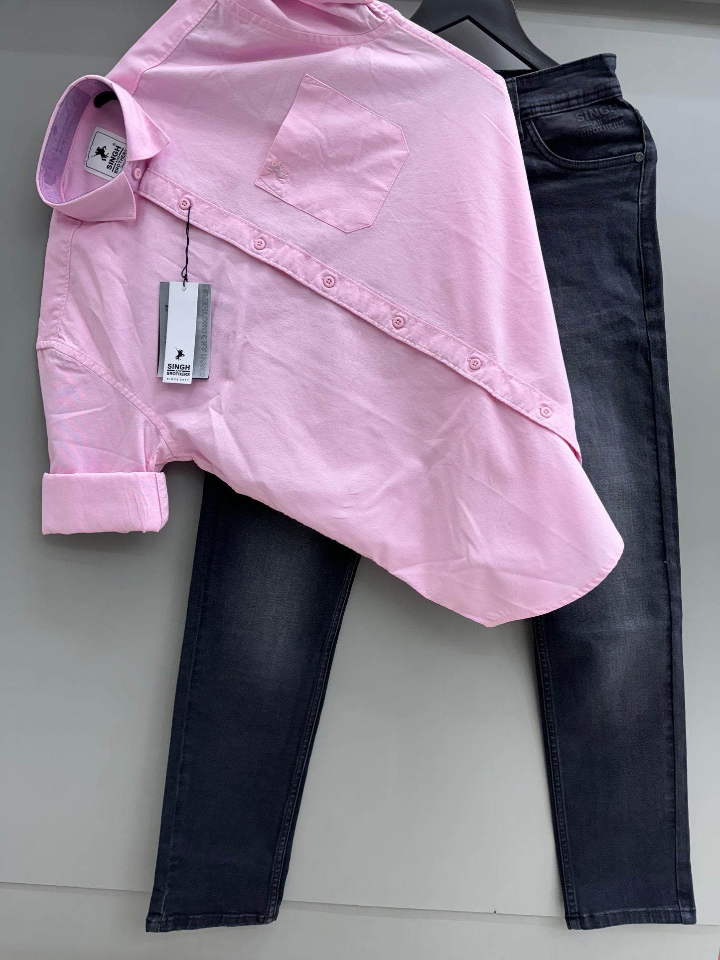 Cotton Oxford Shirt With denim jeans(Combo)