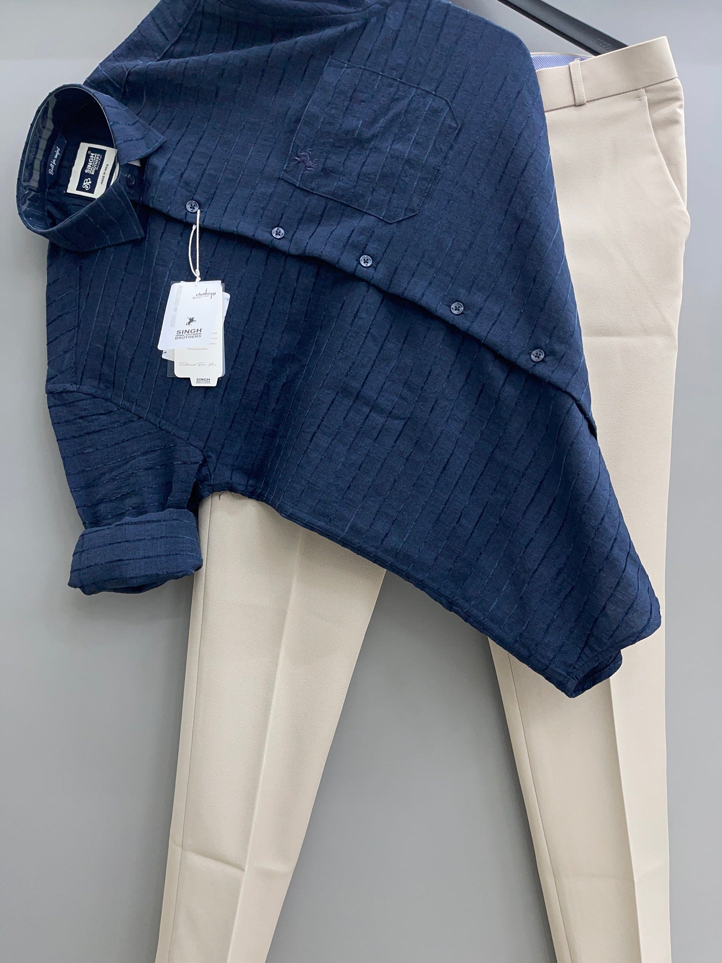 Jacquard Shirt With Trouser’s