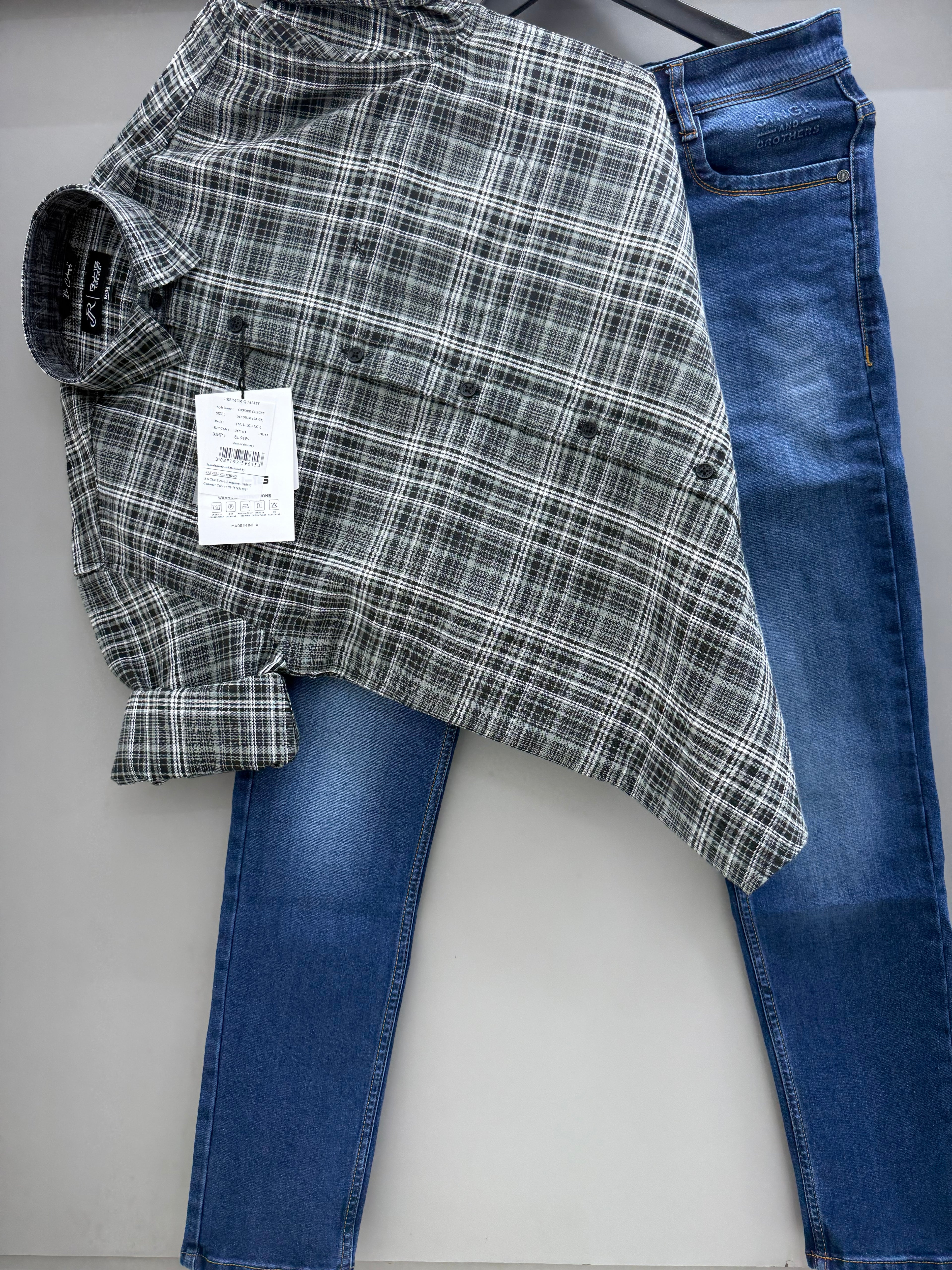 Check Shirt With jeans pant