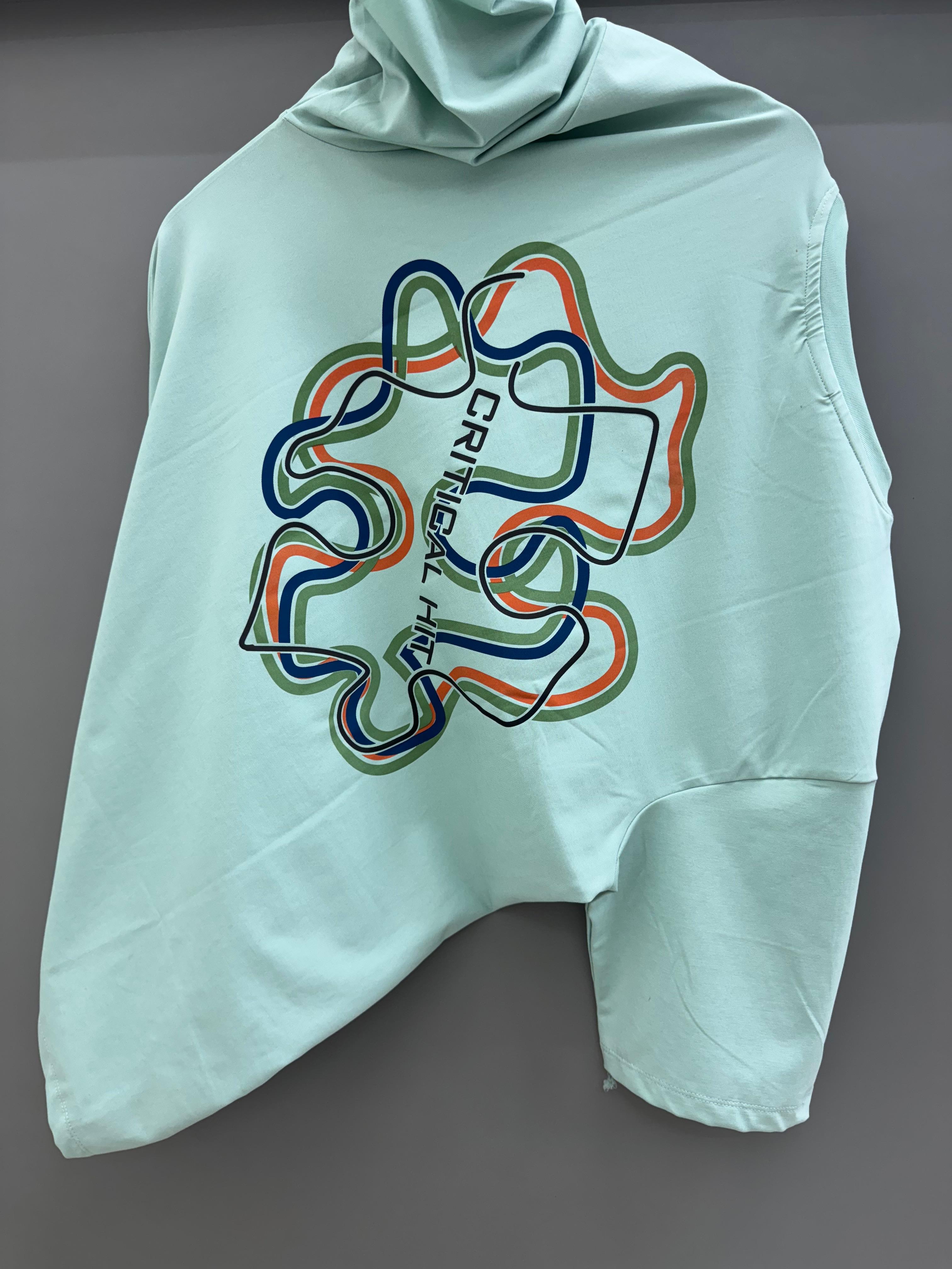 Drop Sholder Mint Printed T-shirts