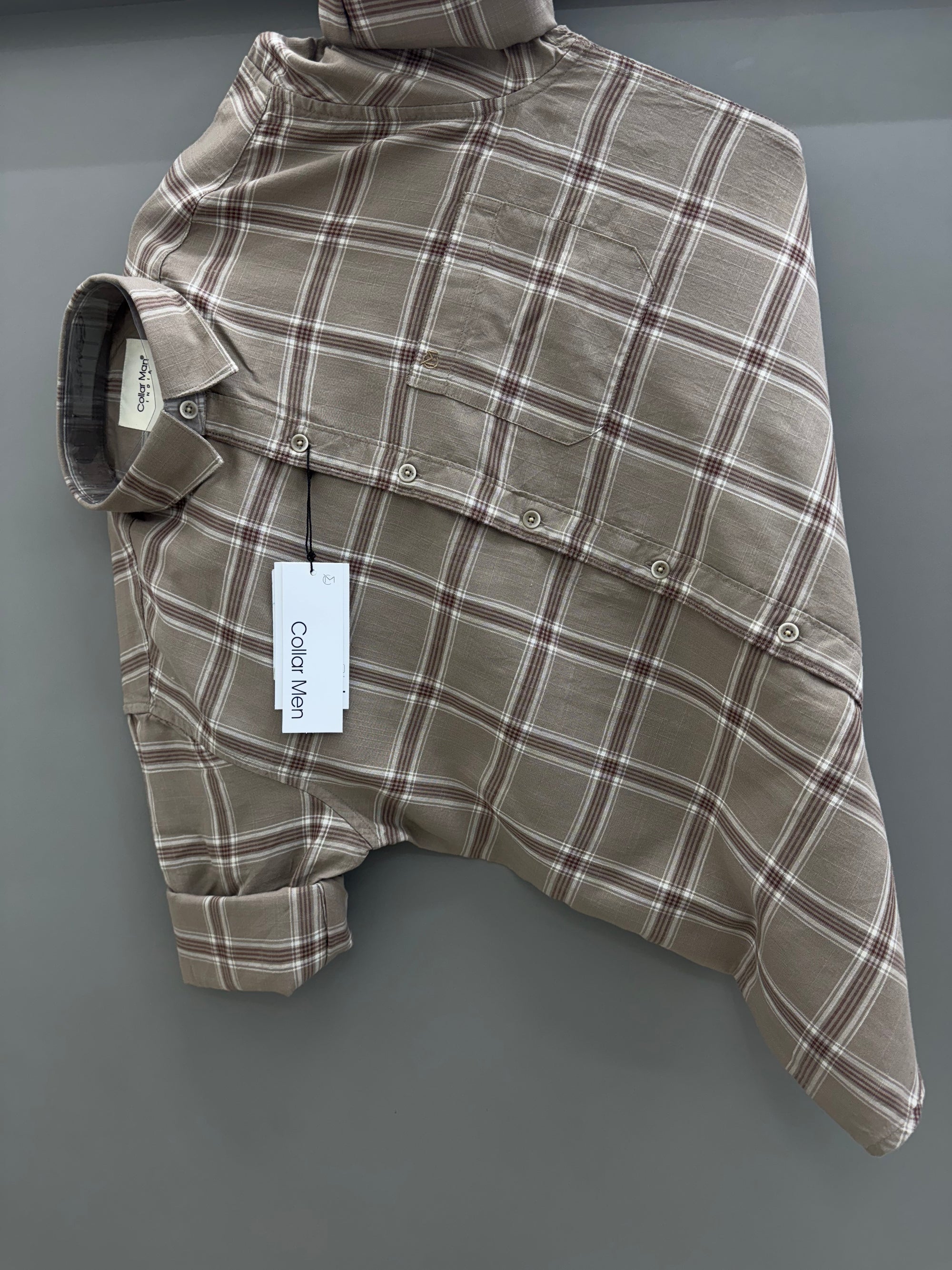 Brown Check Shirt
