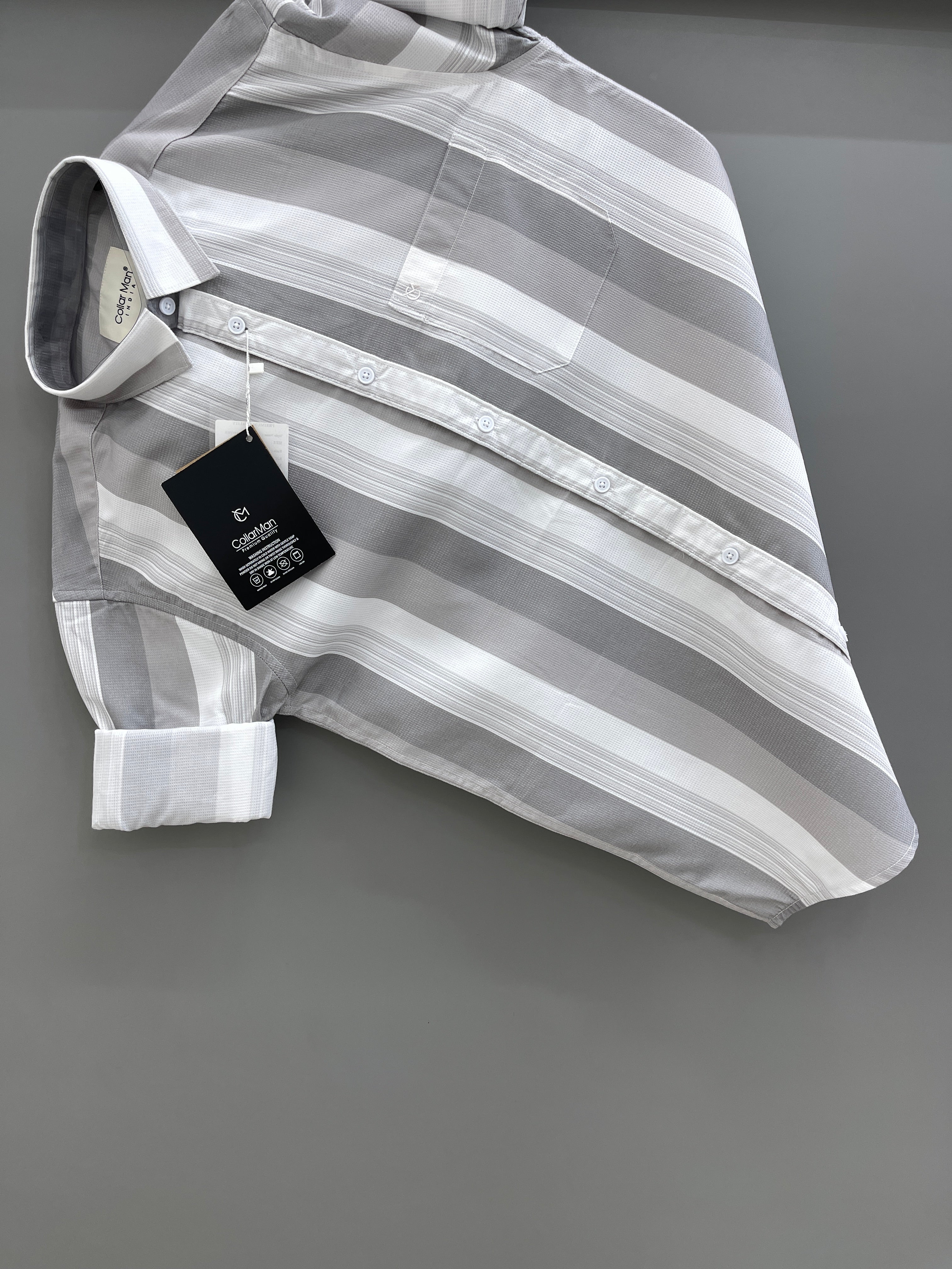 Light dark grey strip Shirt