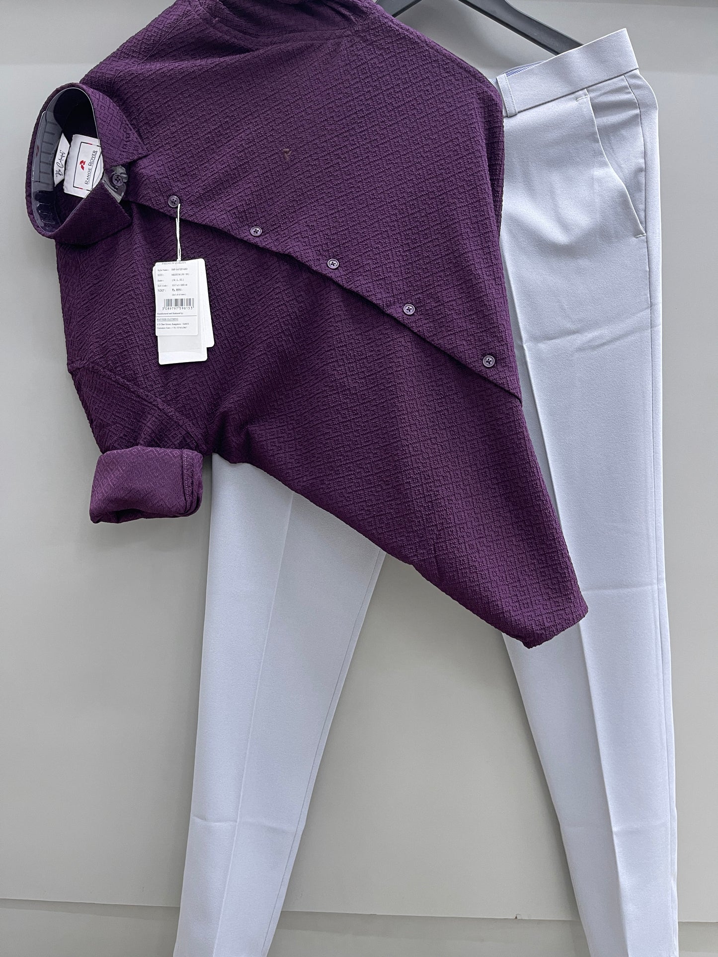 Jacquard Shirt With Trouser’s