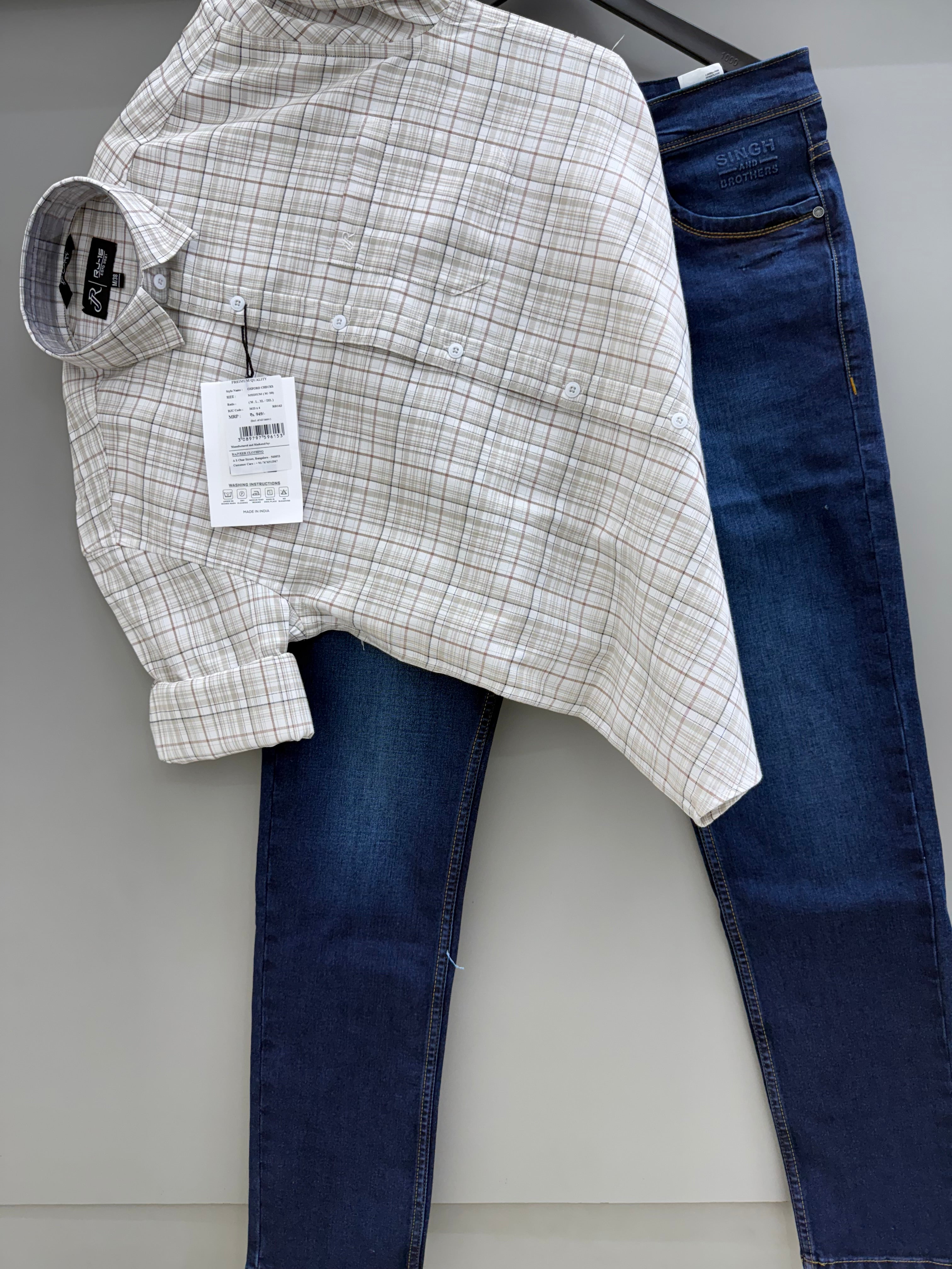 Check Shirt With jeans pant