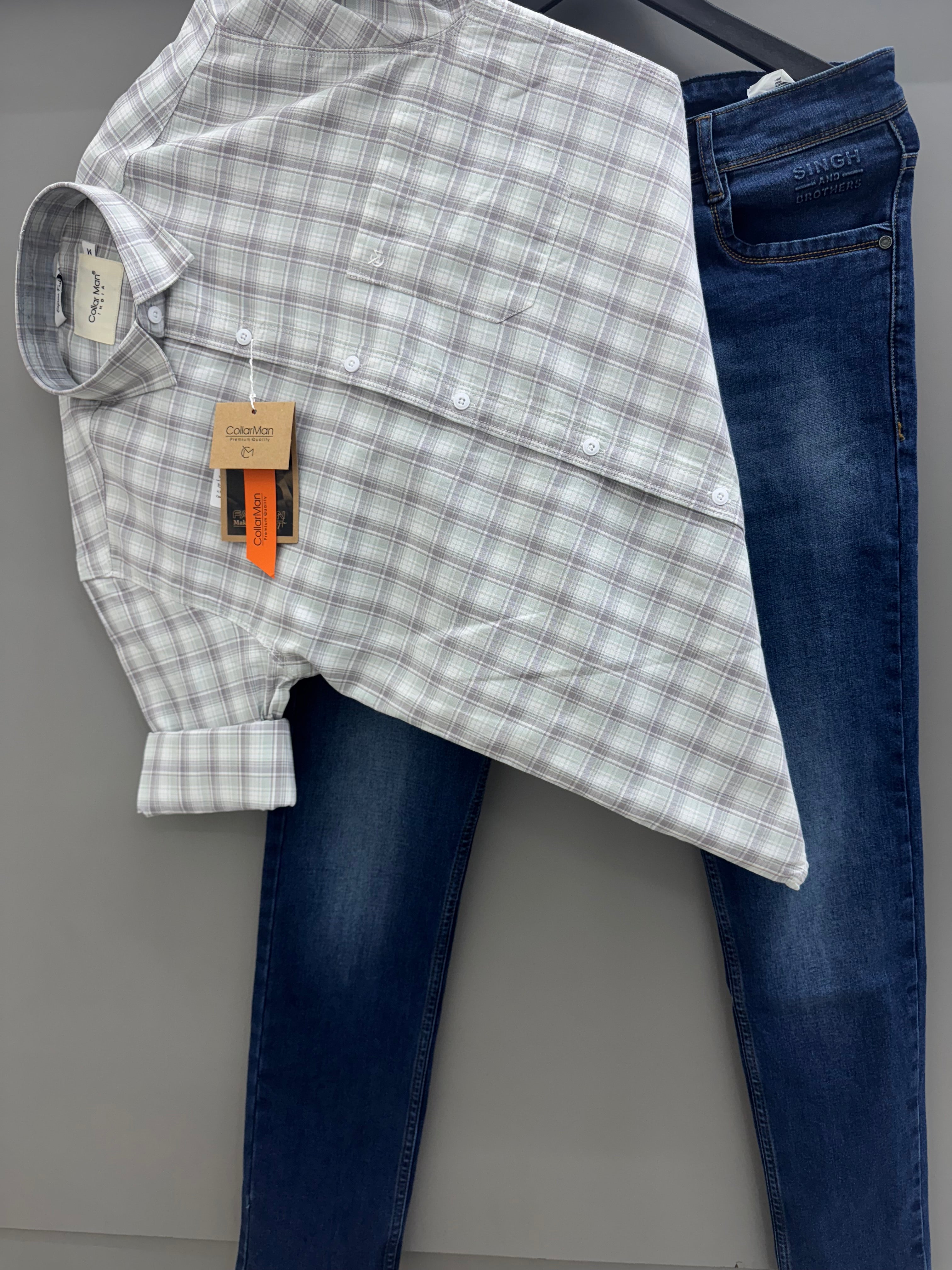 Check Shirt With jeans pant