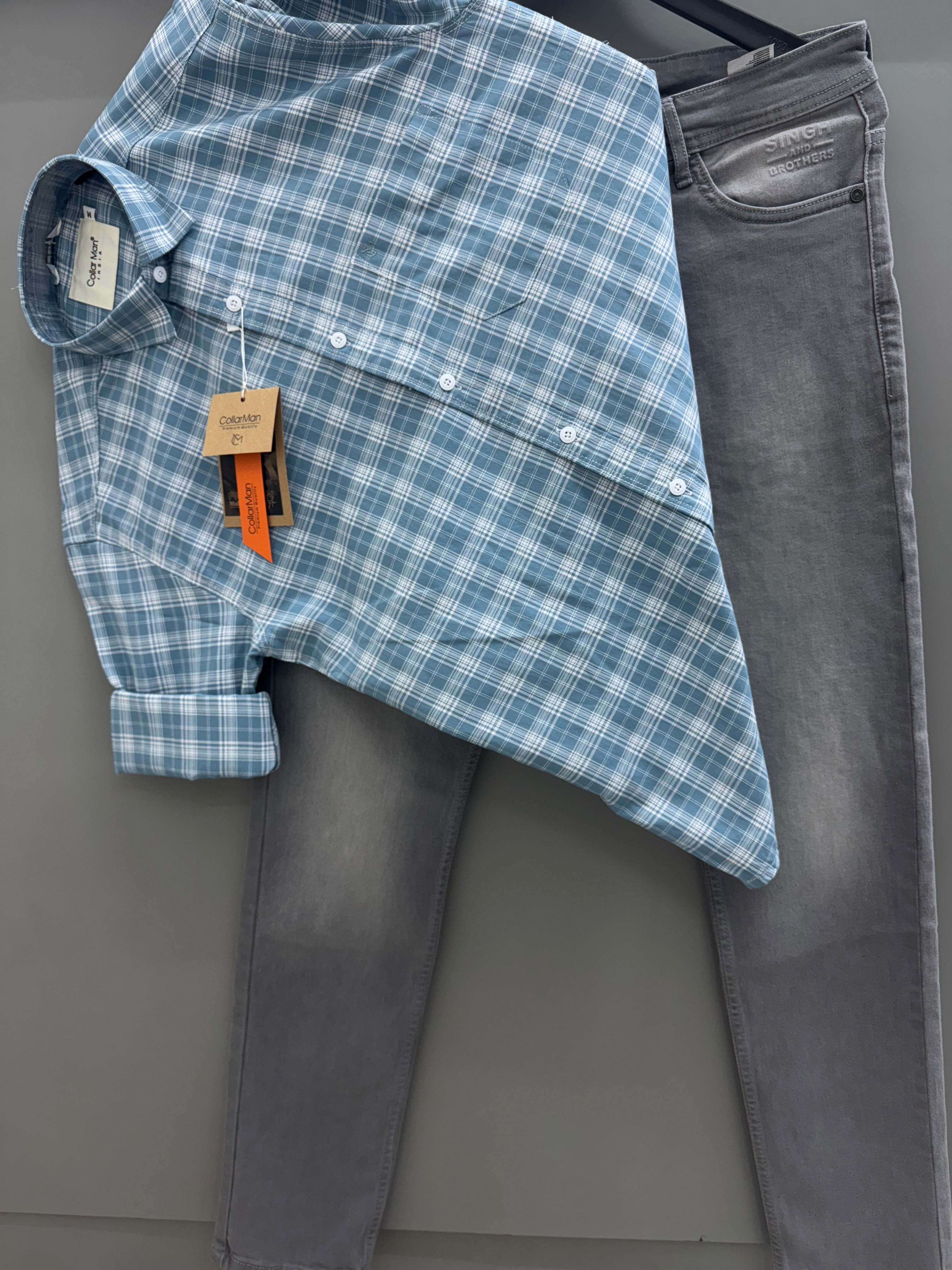 Check Shirt With jeans pant