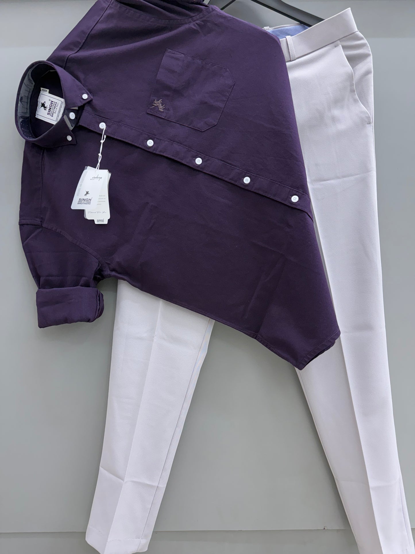 Cotton Oxford Shirt With Trouser (Combo)
