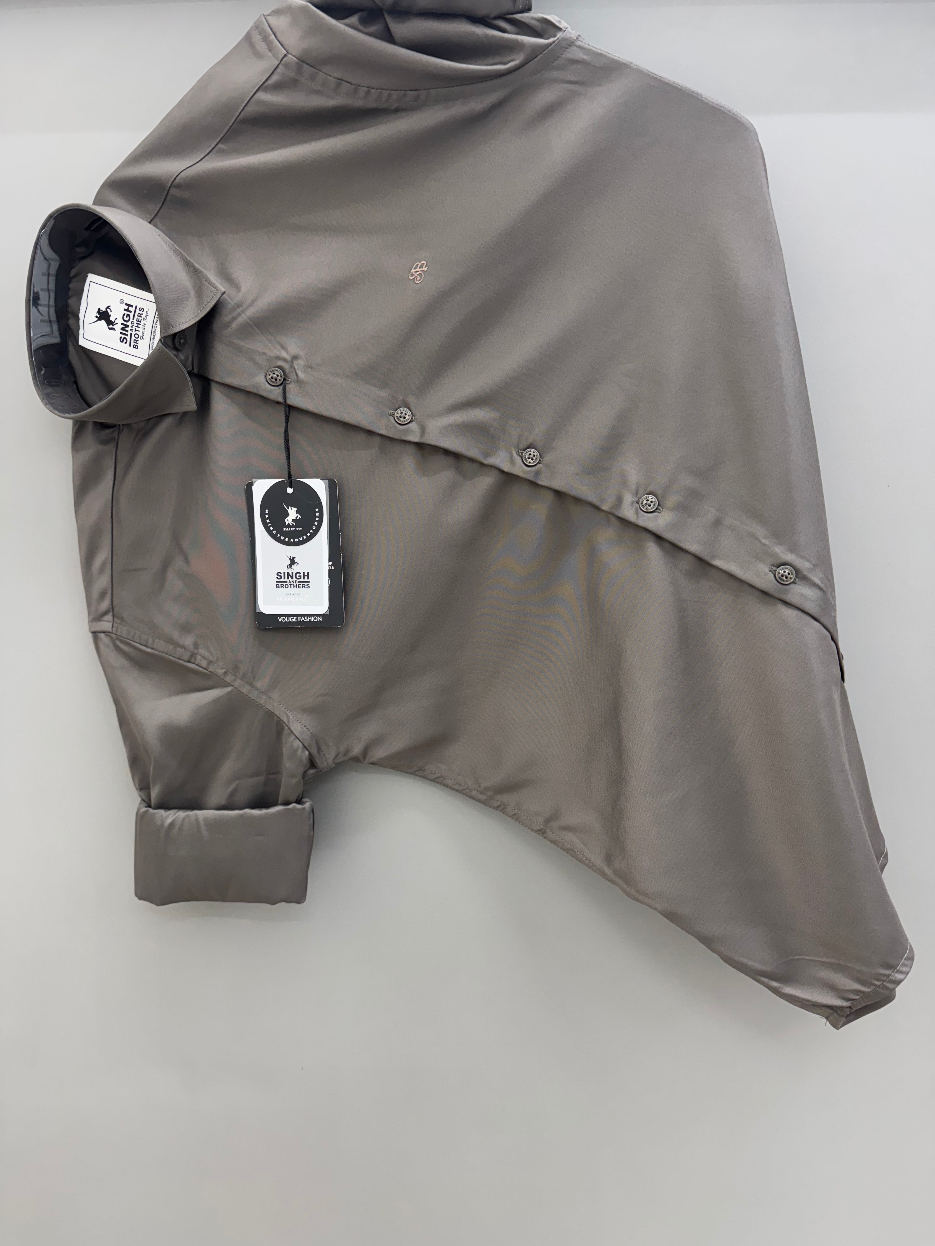 Partywear Shirt - chocolate Brown