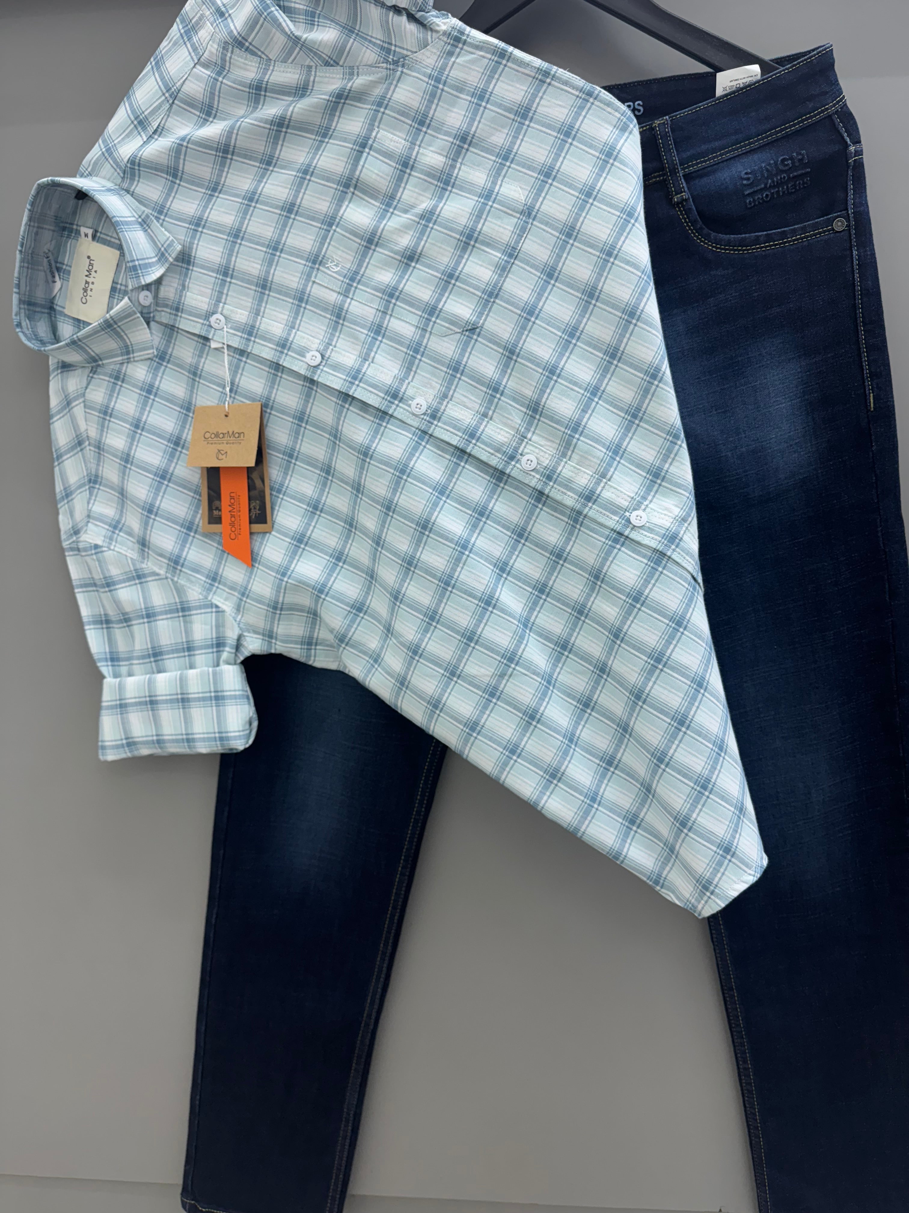 Check Shirt With jeans pant