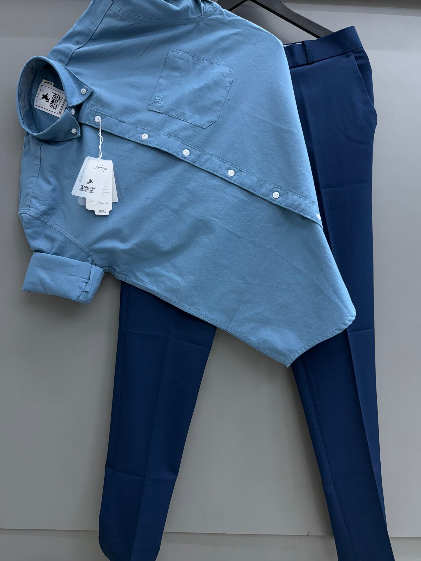 Cotton Oxford Shirt With Trouser (Combo)