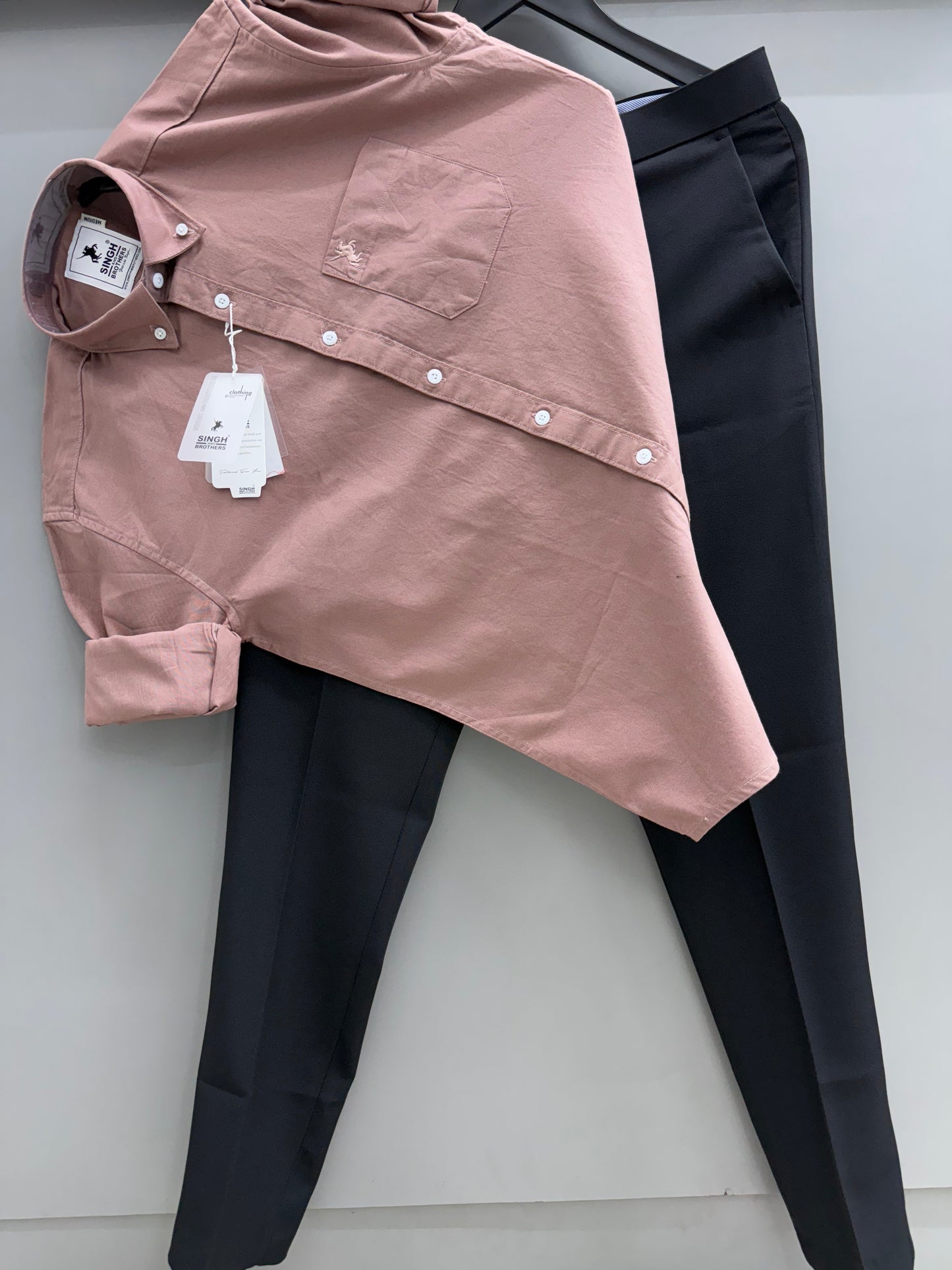 Cotton Oxford Shirt With Trouser (Combo)