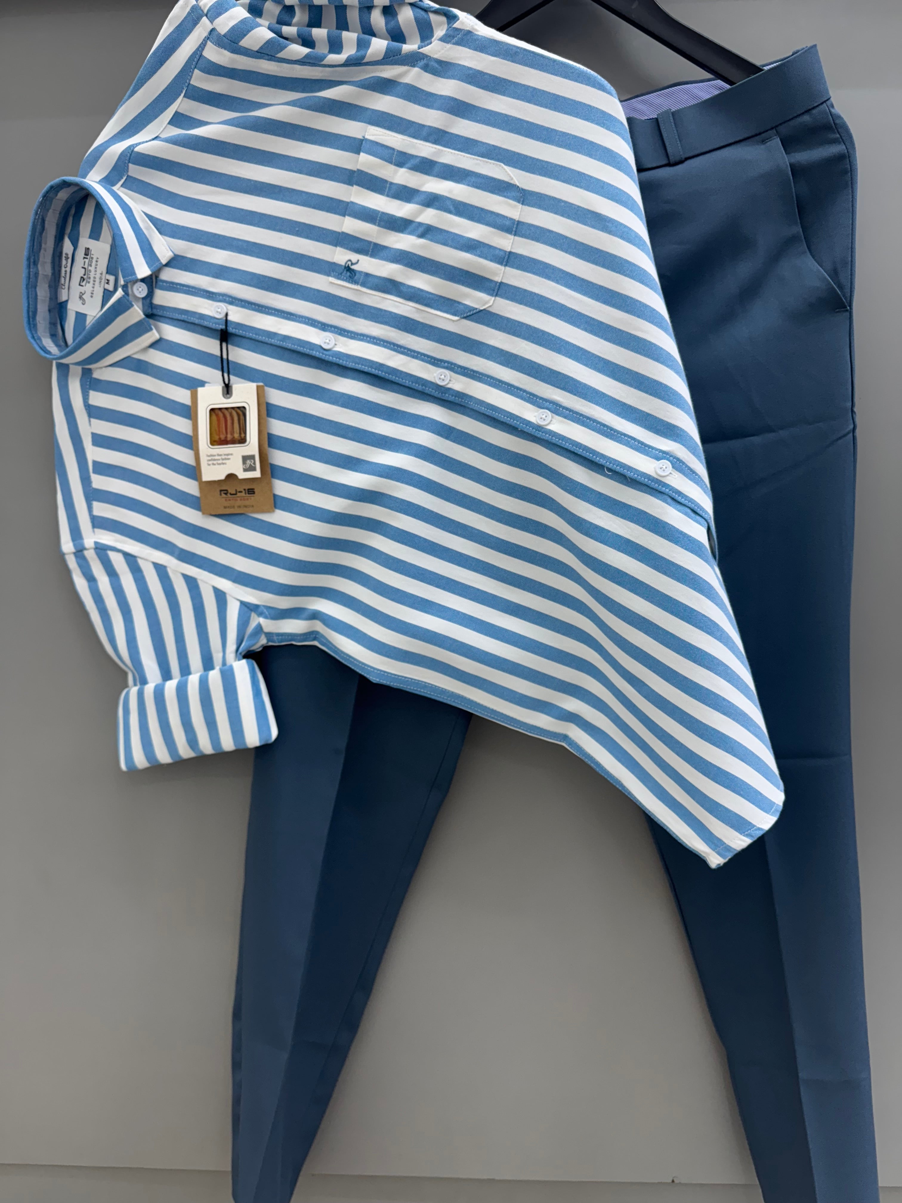 Strip Shirt With formal pant