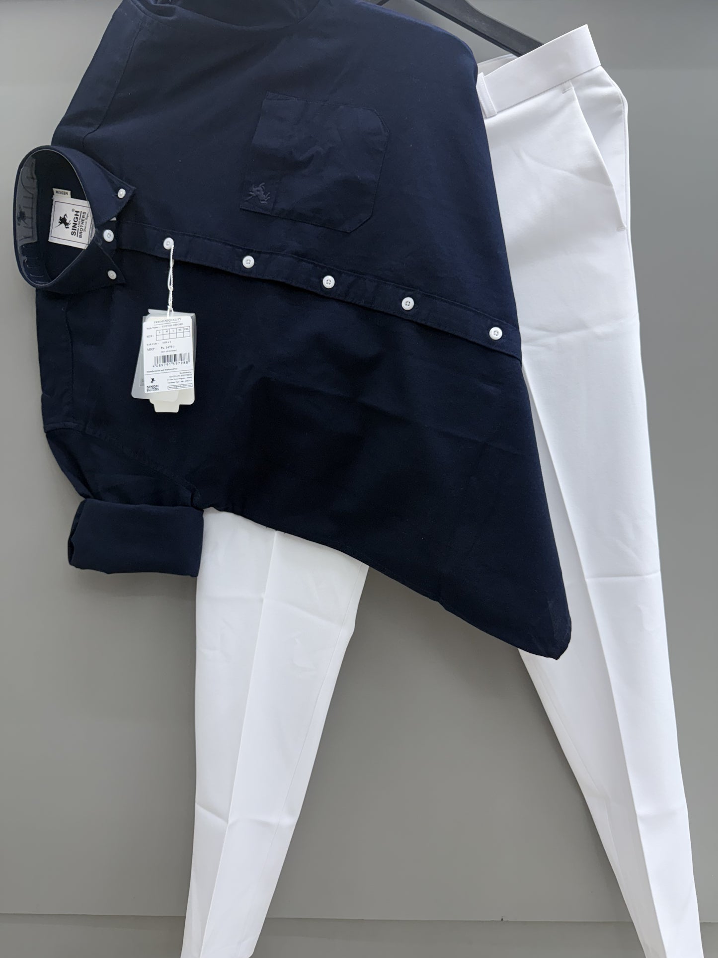 Cotton Oxford Shirt With Trouser (Combo)