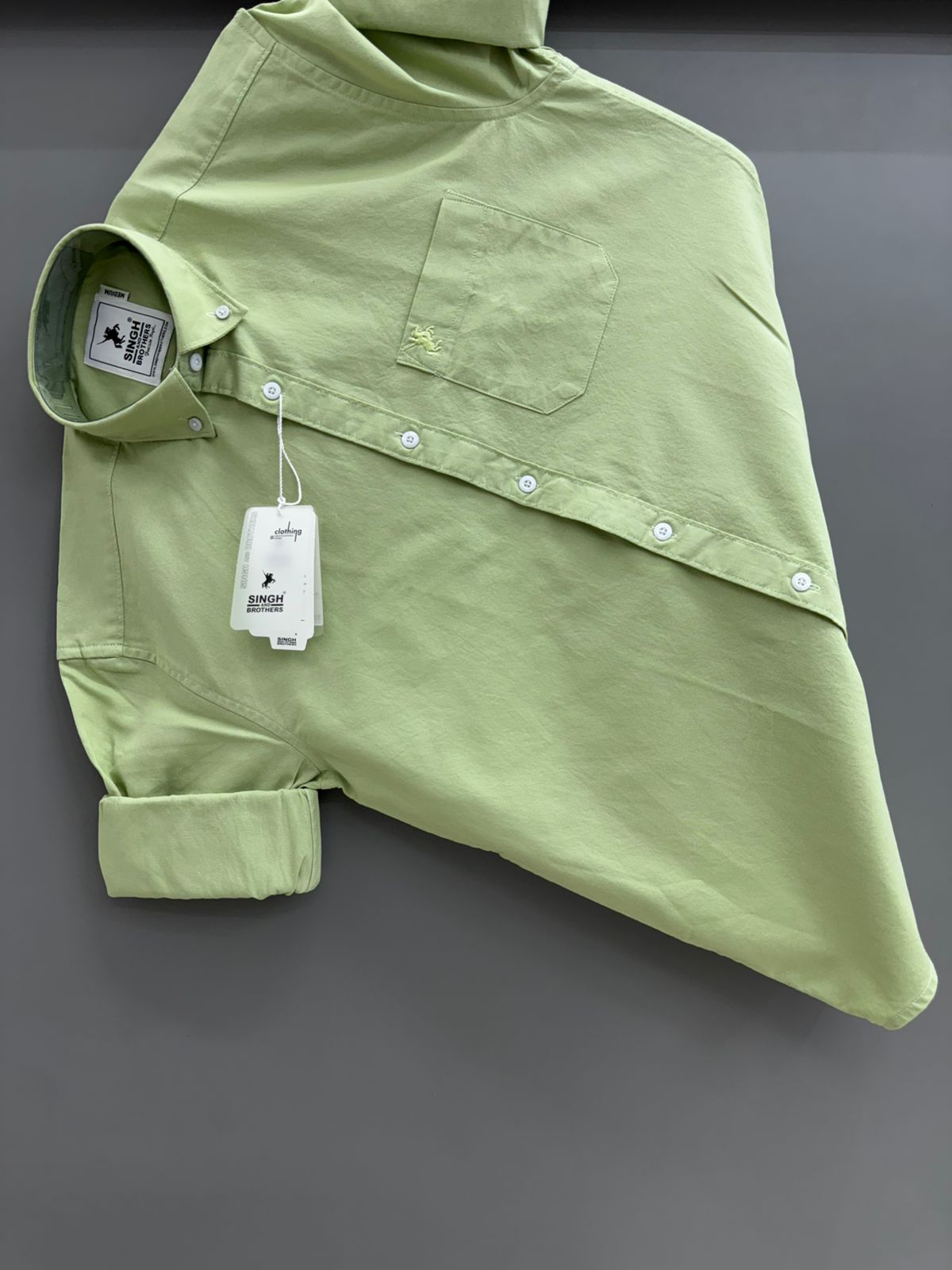 Cotton Oxford BD- Light Green
