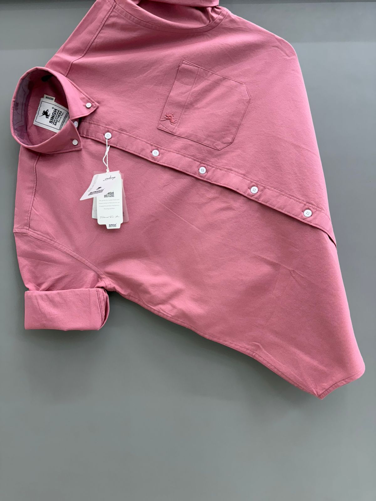 Cotton Oxford BD- Rose Pink