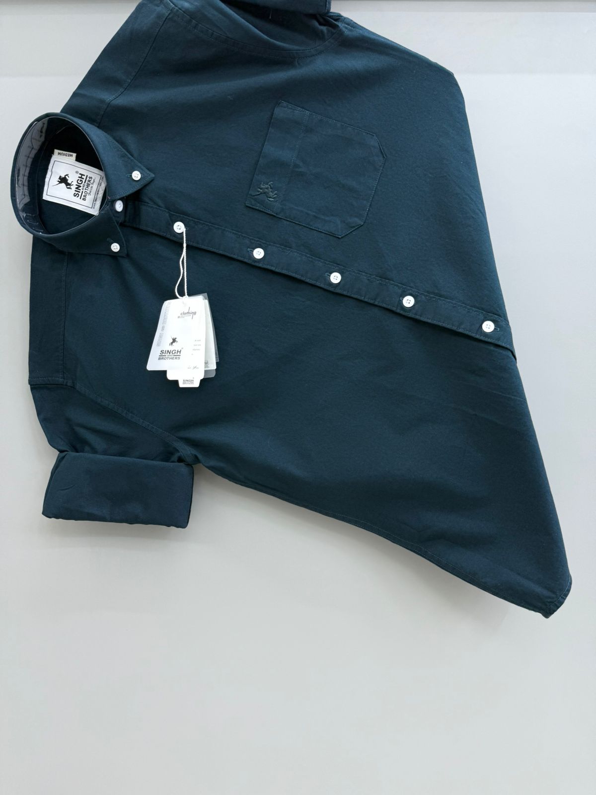 Cotton Oxford BD- Teal Green