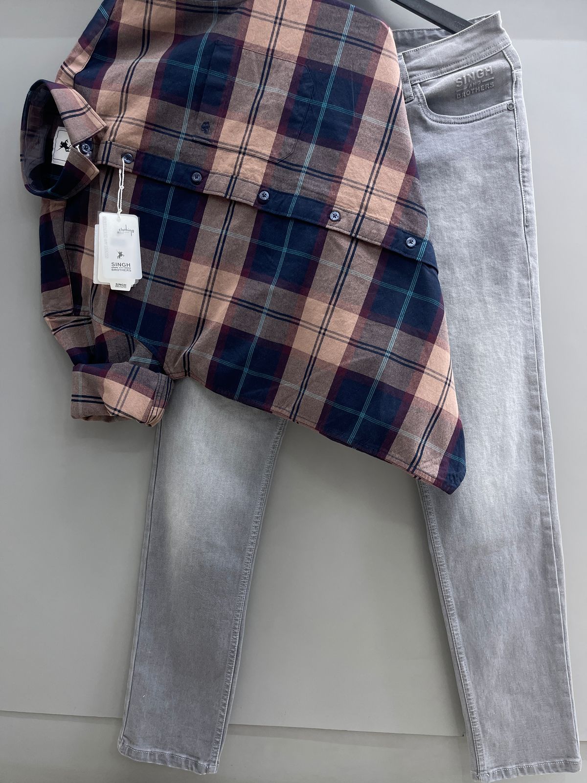 Checks Shirt With denim jeans