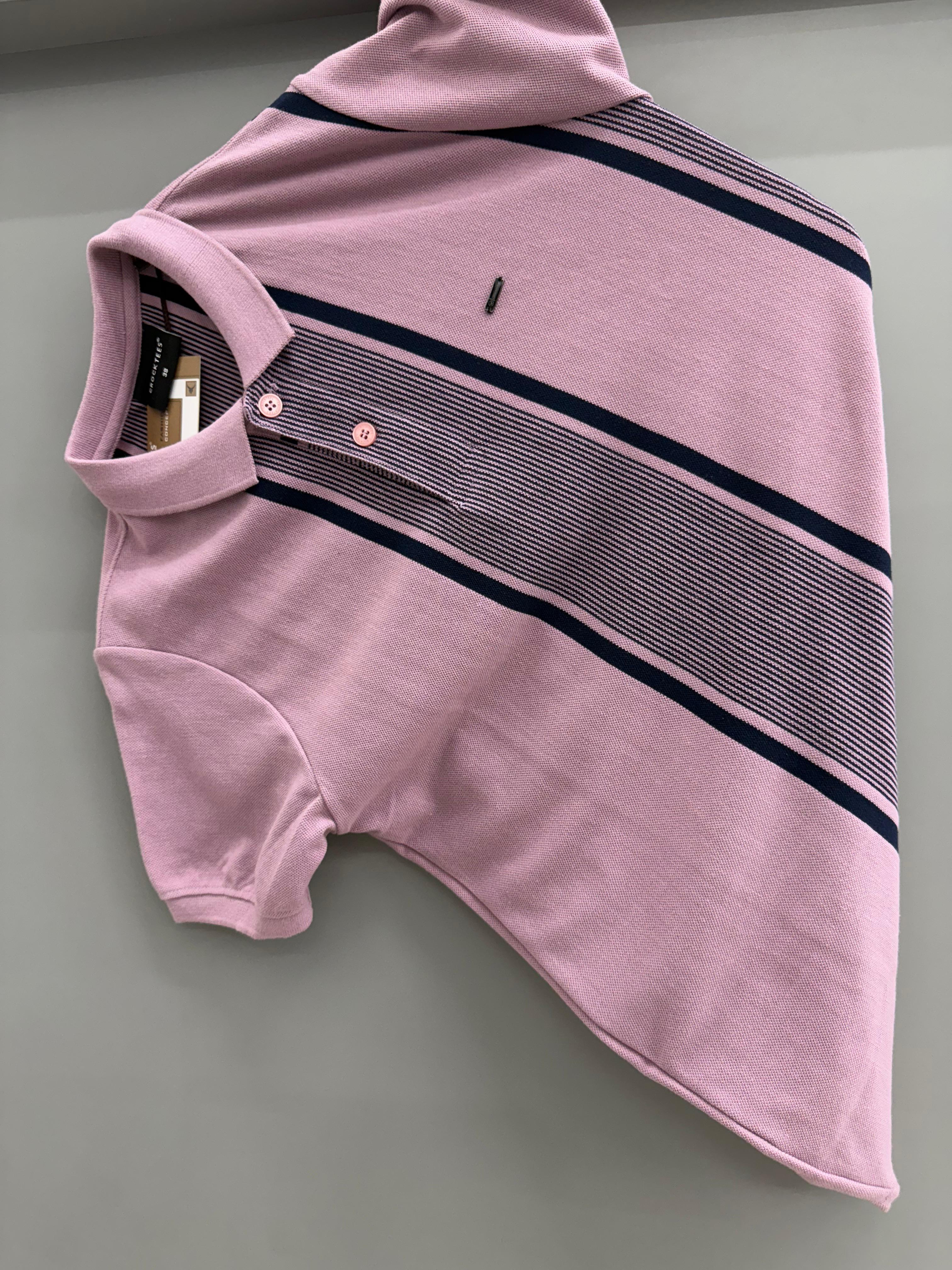 Pink Polo H/S T-shirts