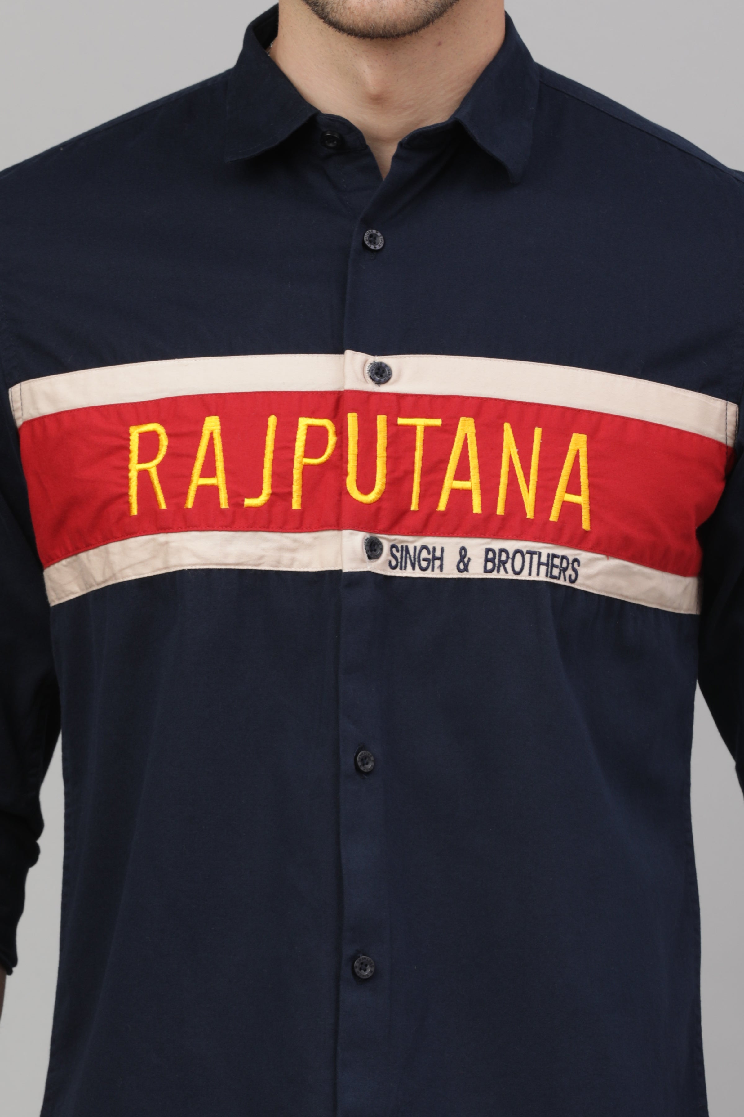 RS Plain Shirt  ( Navy Blue )