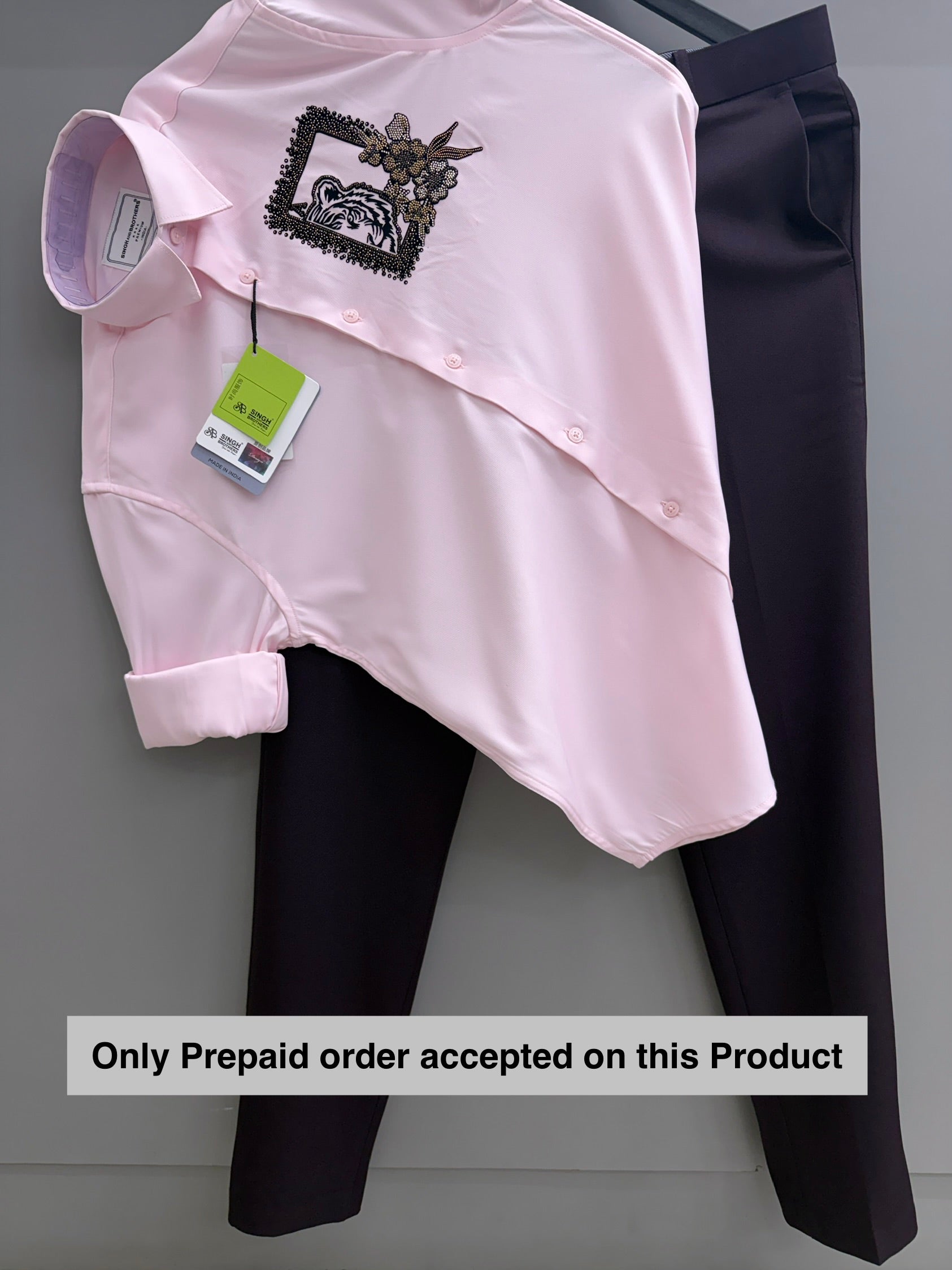Stone Shirt With Trouser pant ( Normal wash )