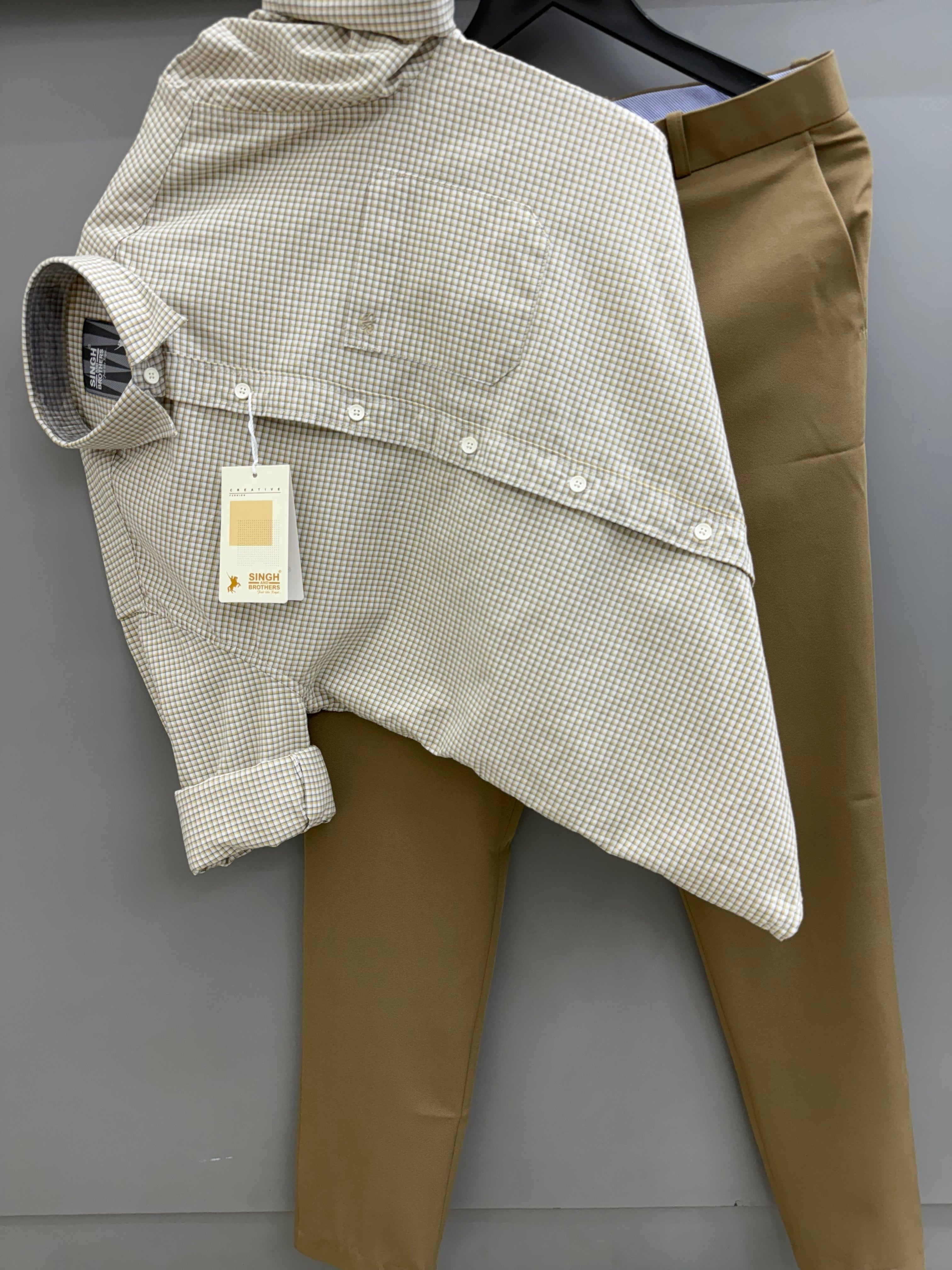 Check Shirt With Trouser pant