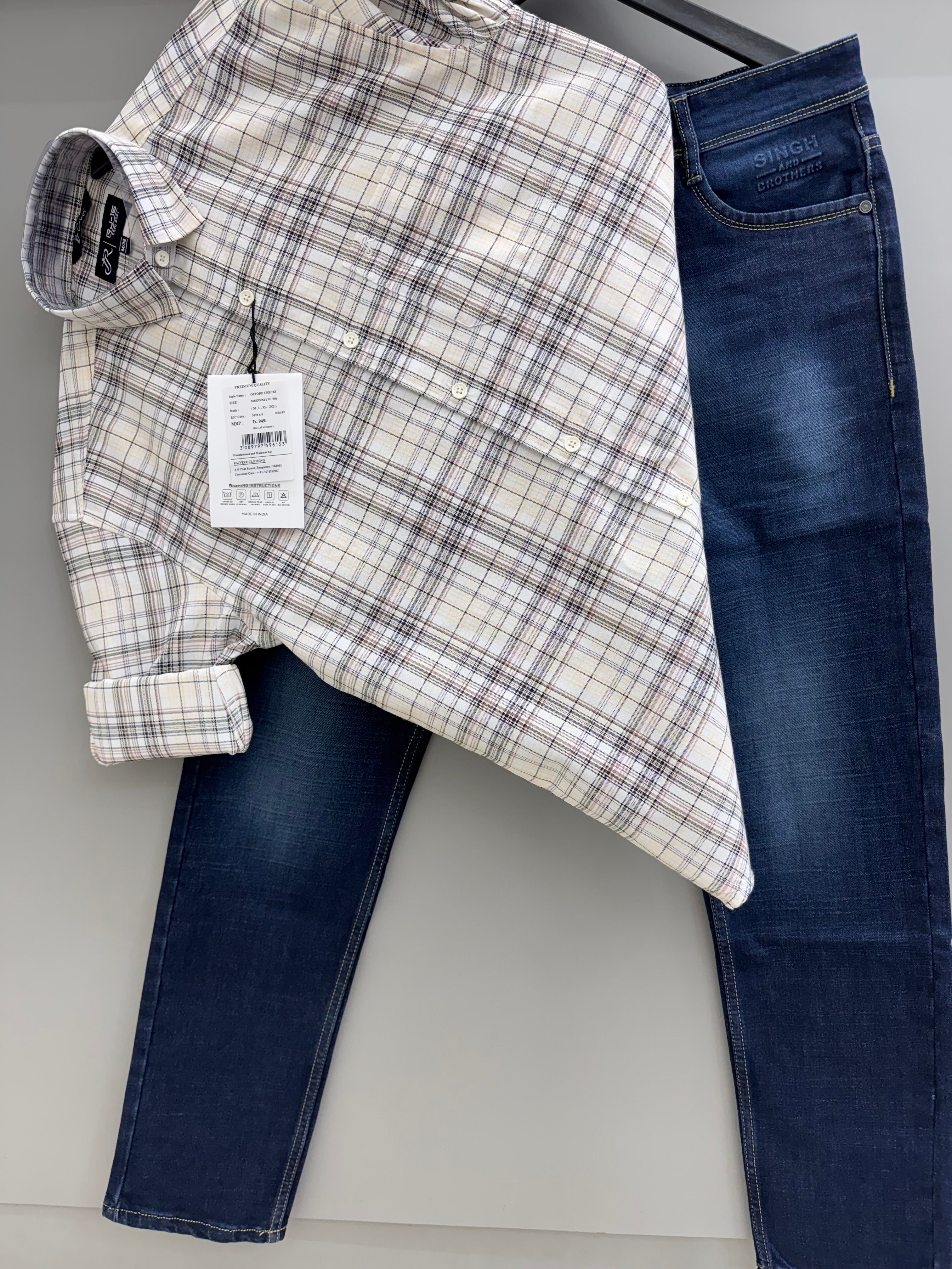 Check Shirt With jeans pant