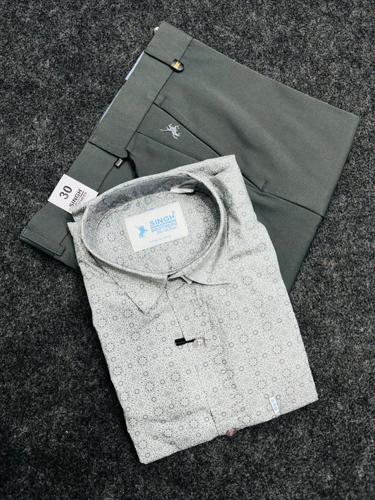 Printed Shirt with Trouser Pant (Combo)