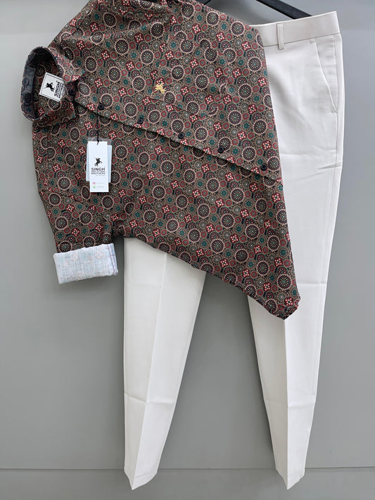 Printed Shirt with Trouser Pant (Combo)