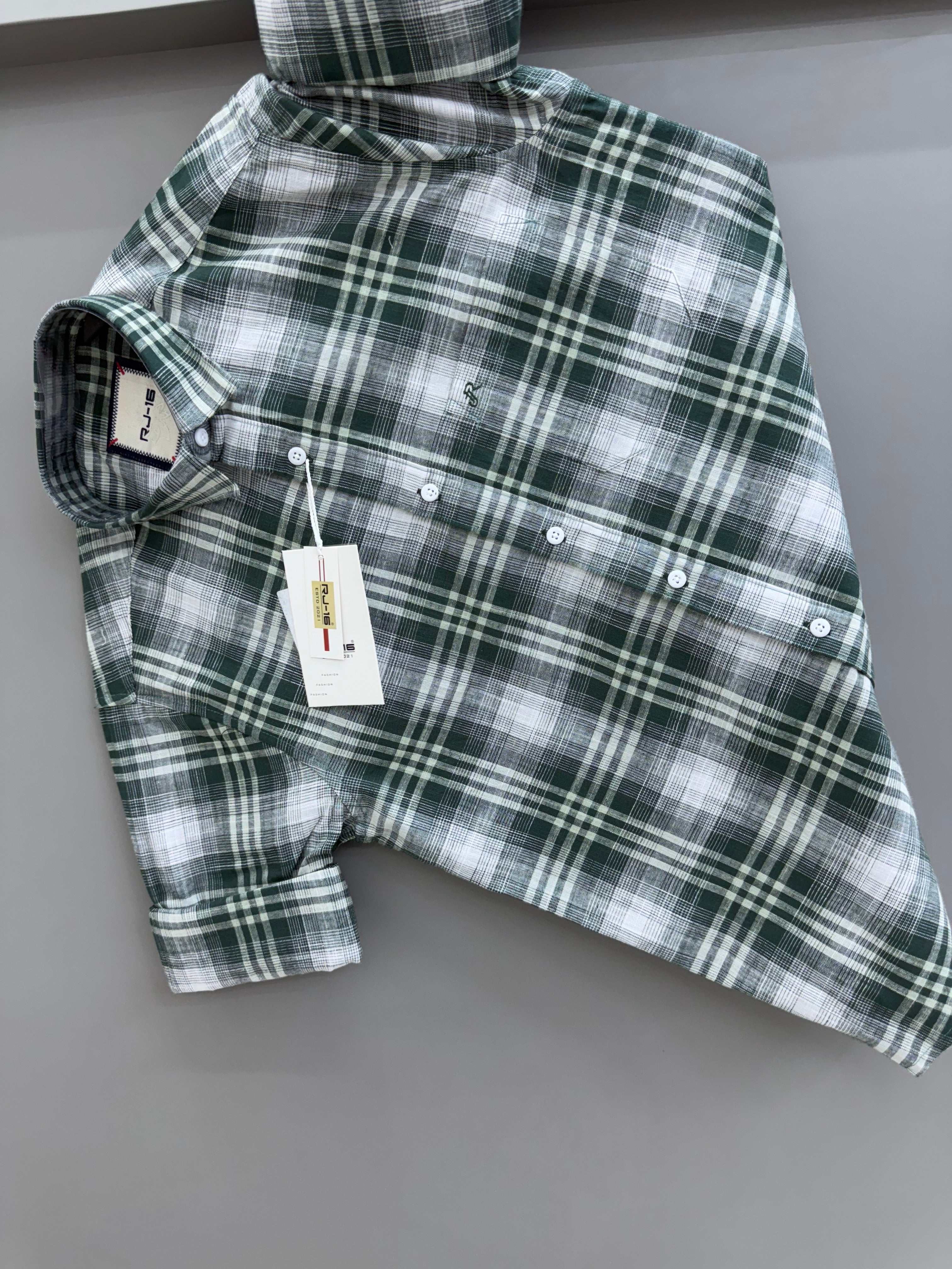 Linen Checks Shirt