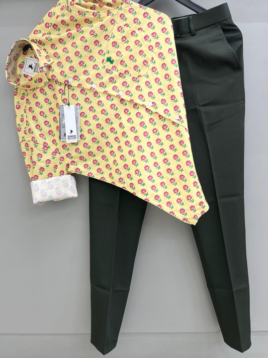 Printed Shirt with Trouser Pant (Combo)