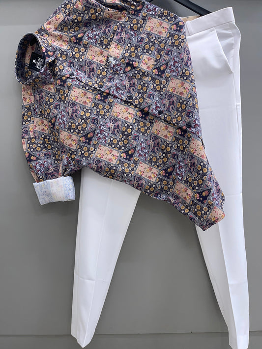 Printed Shirt with Trouser Pant (Combo)