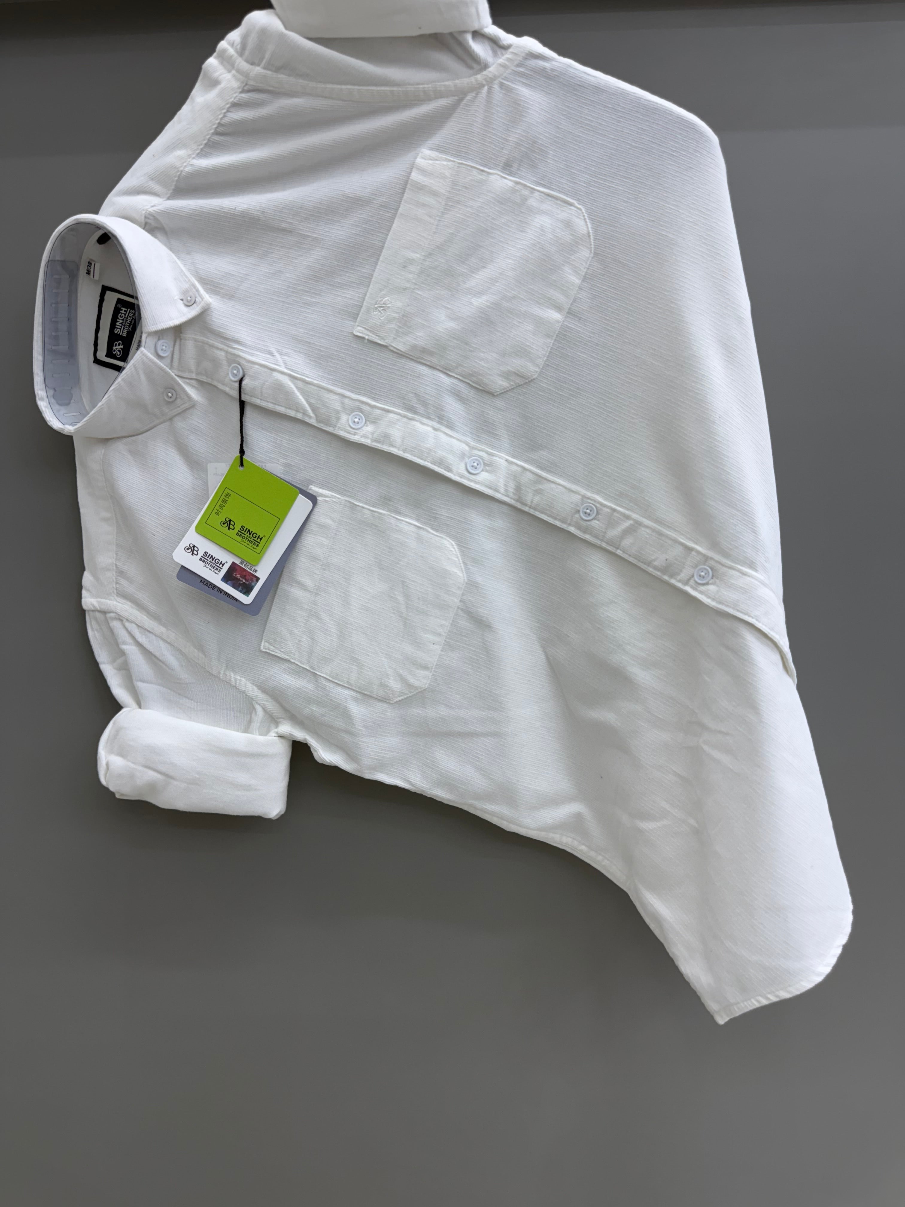 Corduroy double pocket Shirt