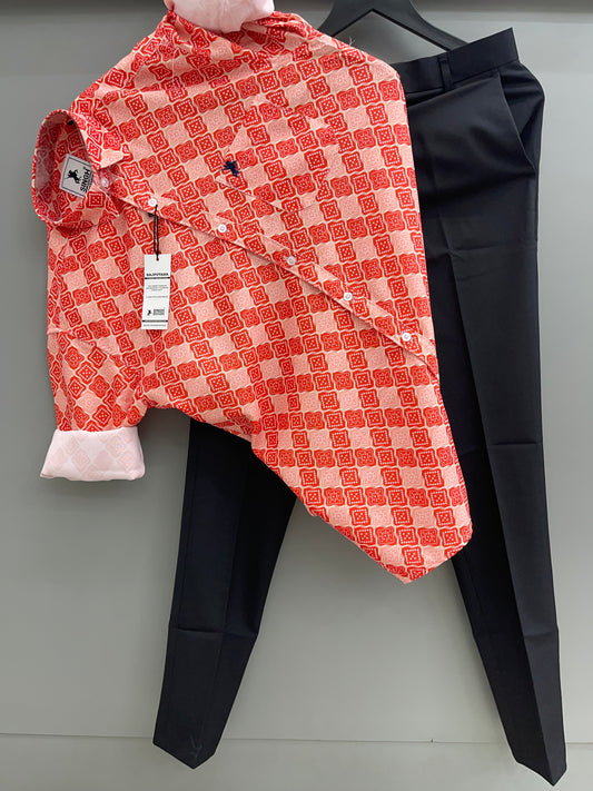 Printed Shirt with Trouser Pant (Combo)