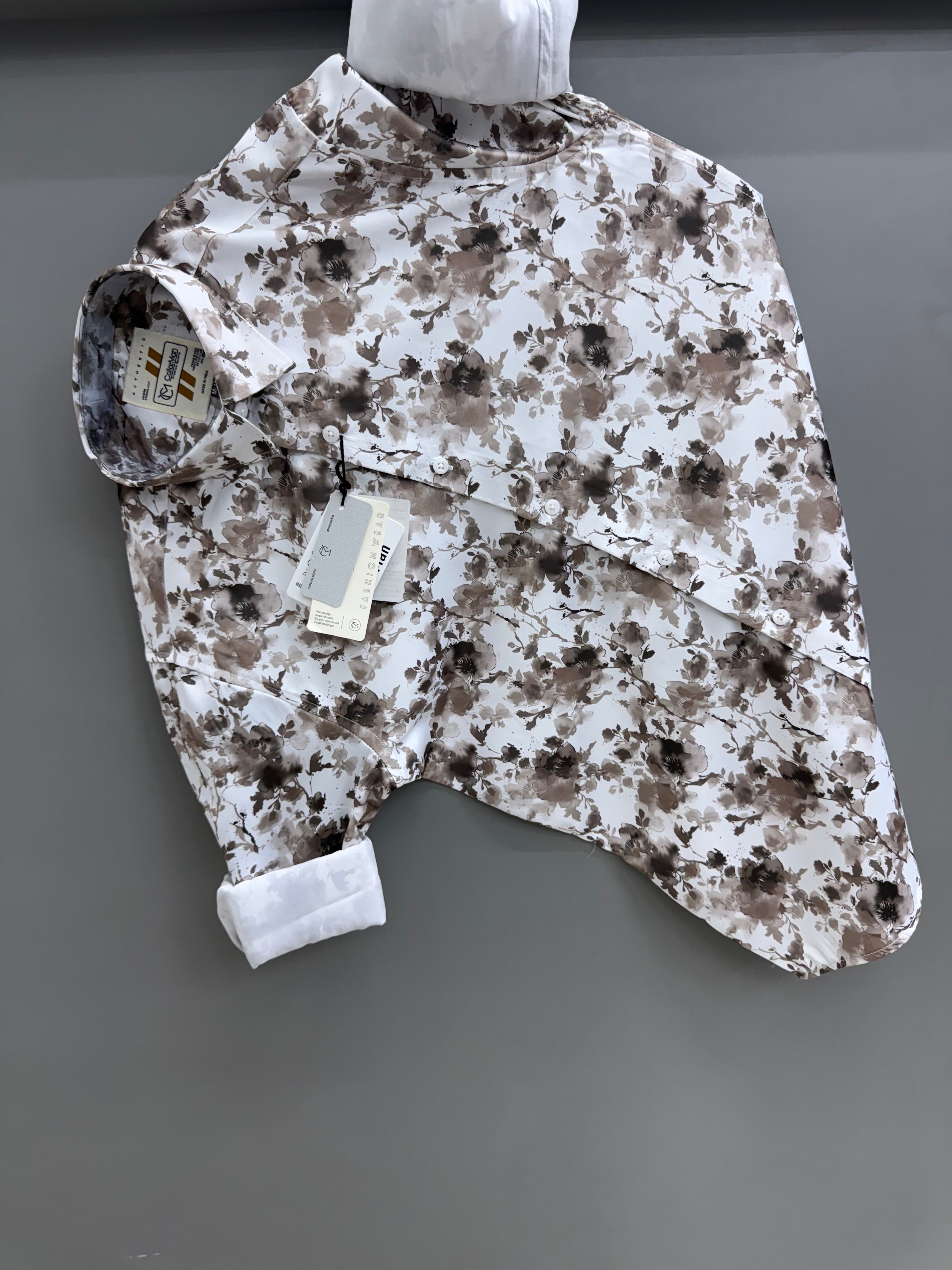 Satin Digital printed shirt