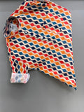 orange Red Printed Short Kurta
