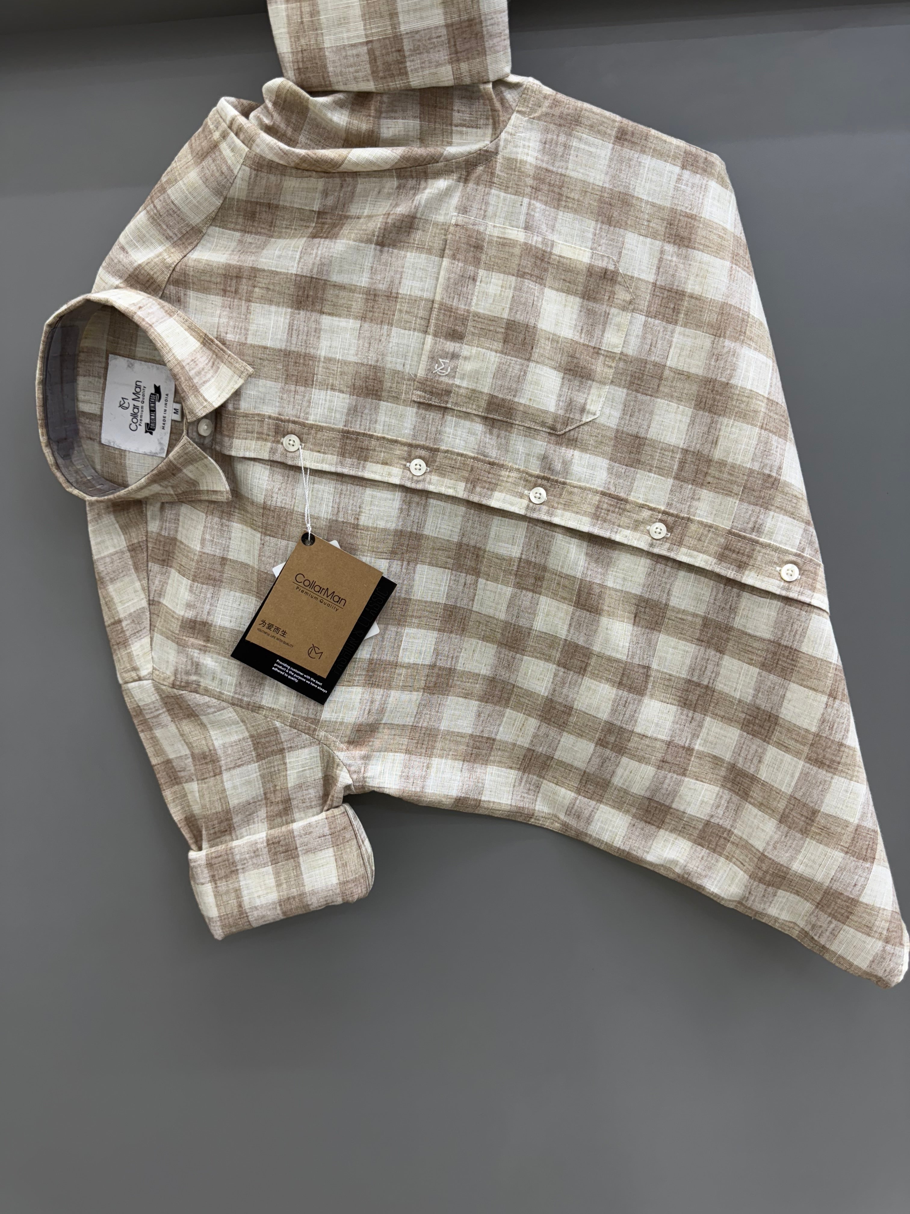 Linen Checks Shirt