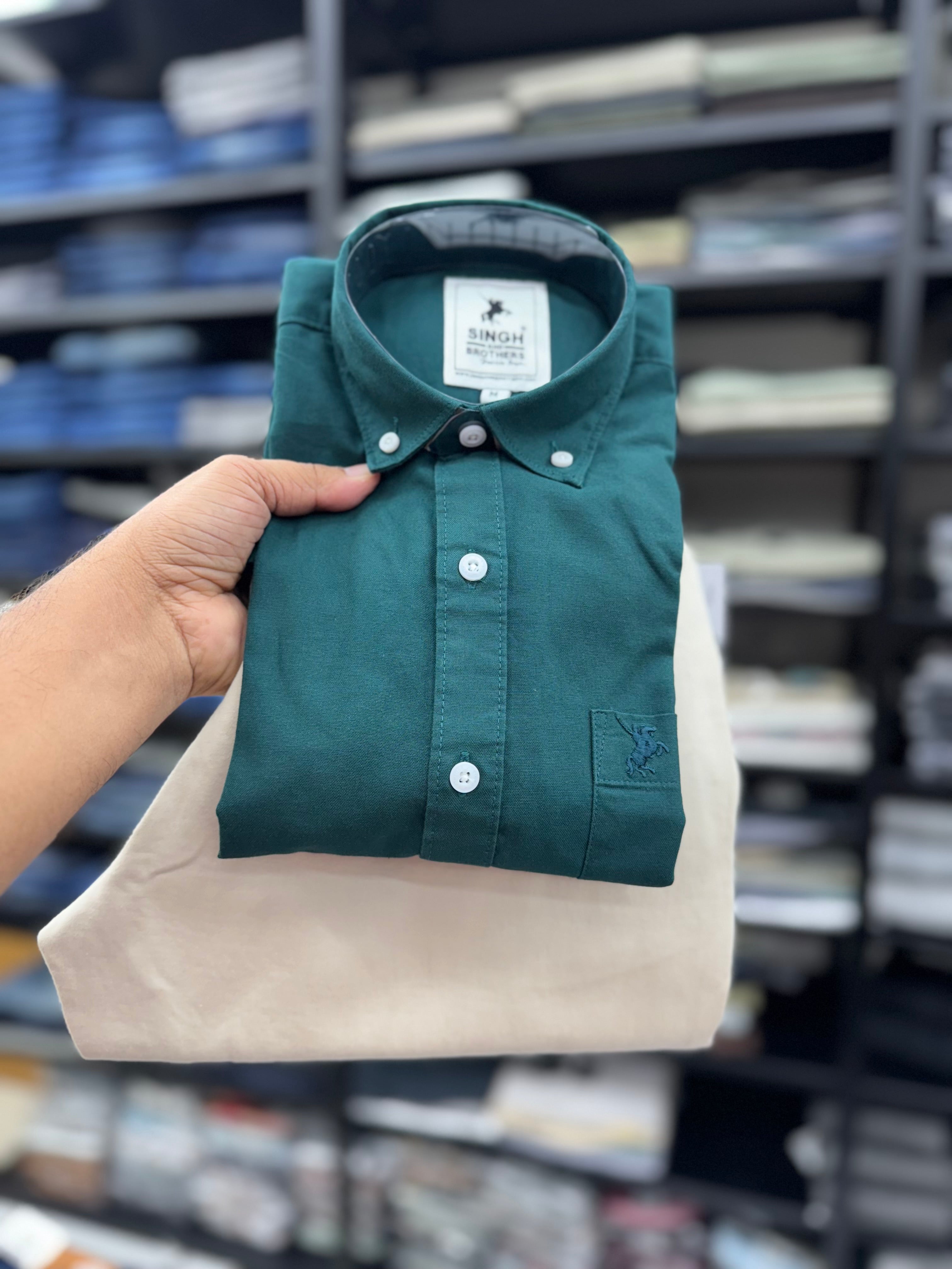 Cotton Oxford Shirt With cotton Pant