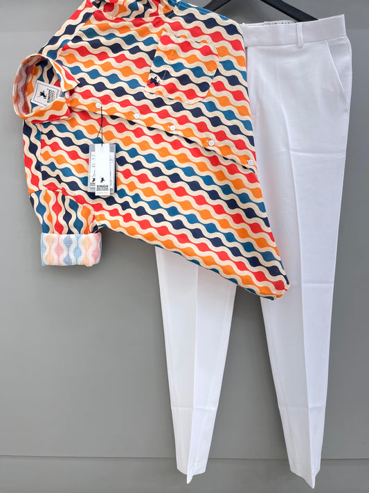 Printed Shirt with Trouser Pant (Combo)