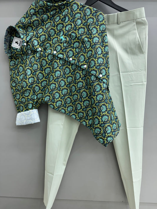 Printed Shirt with Trouser Pant (Combo)